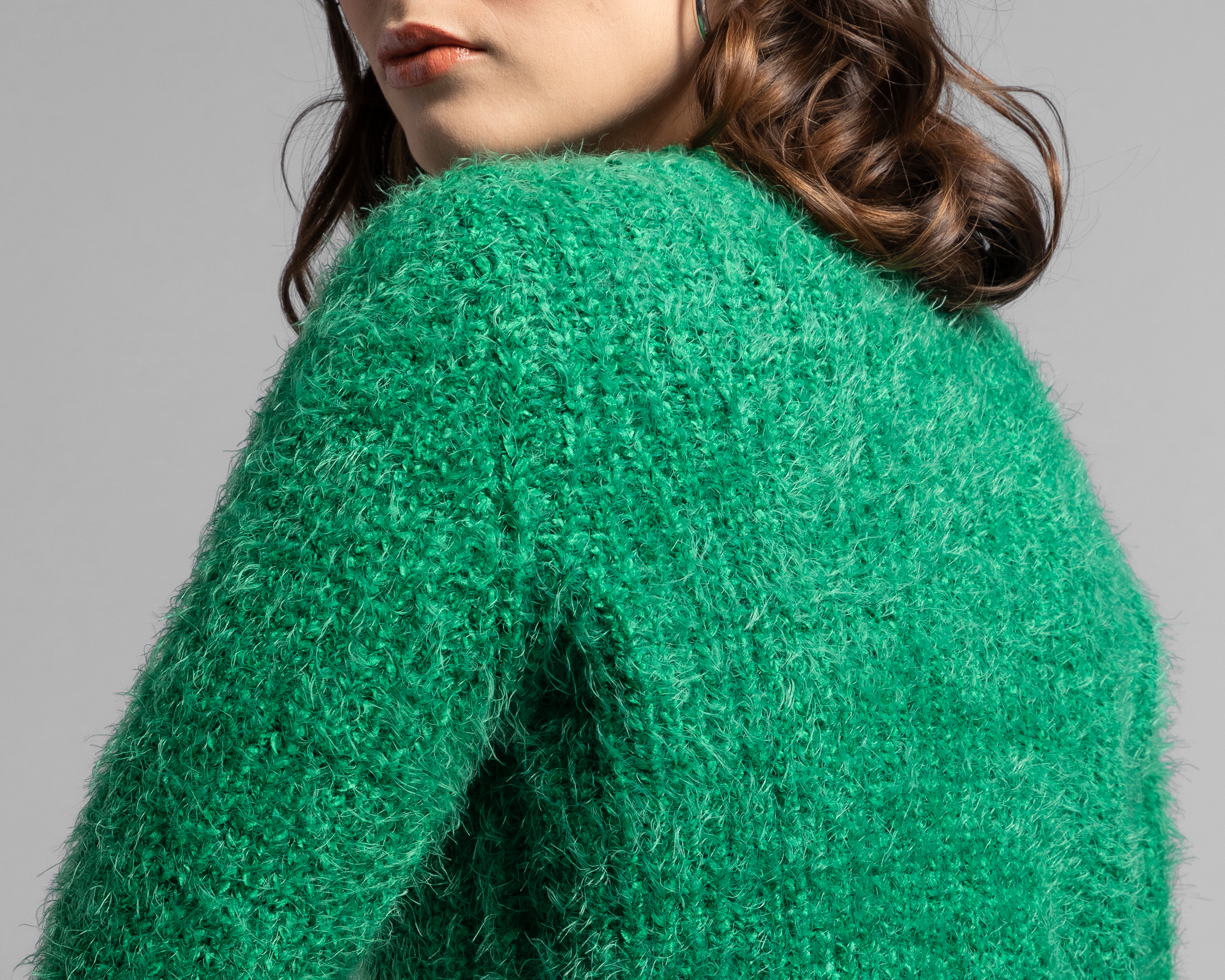 Foto 5 | Foto 5 | Suéter Thinner Verde con Peluche