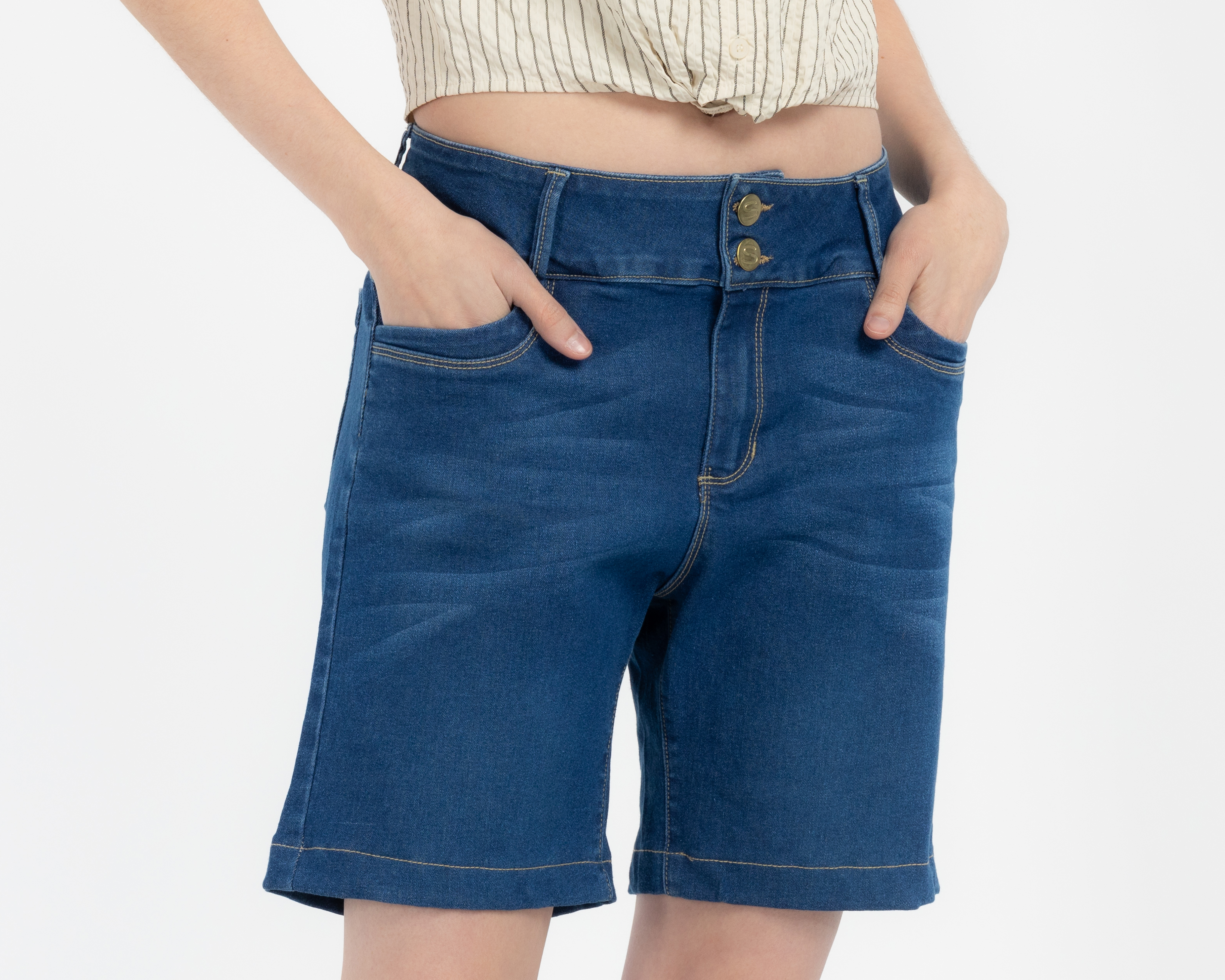 Foto 5 pulgar | Foto 4 | Short Sahara de Mezclilla