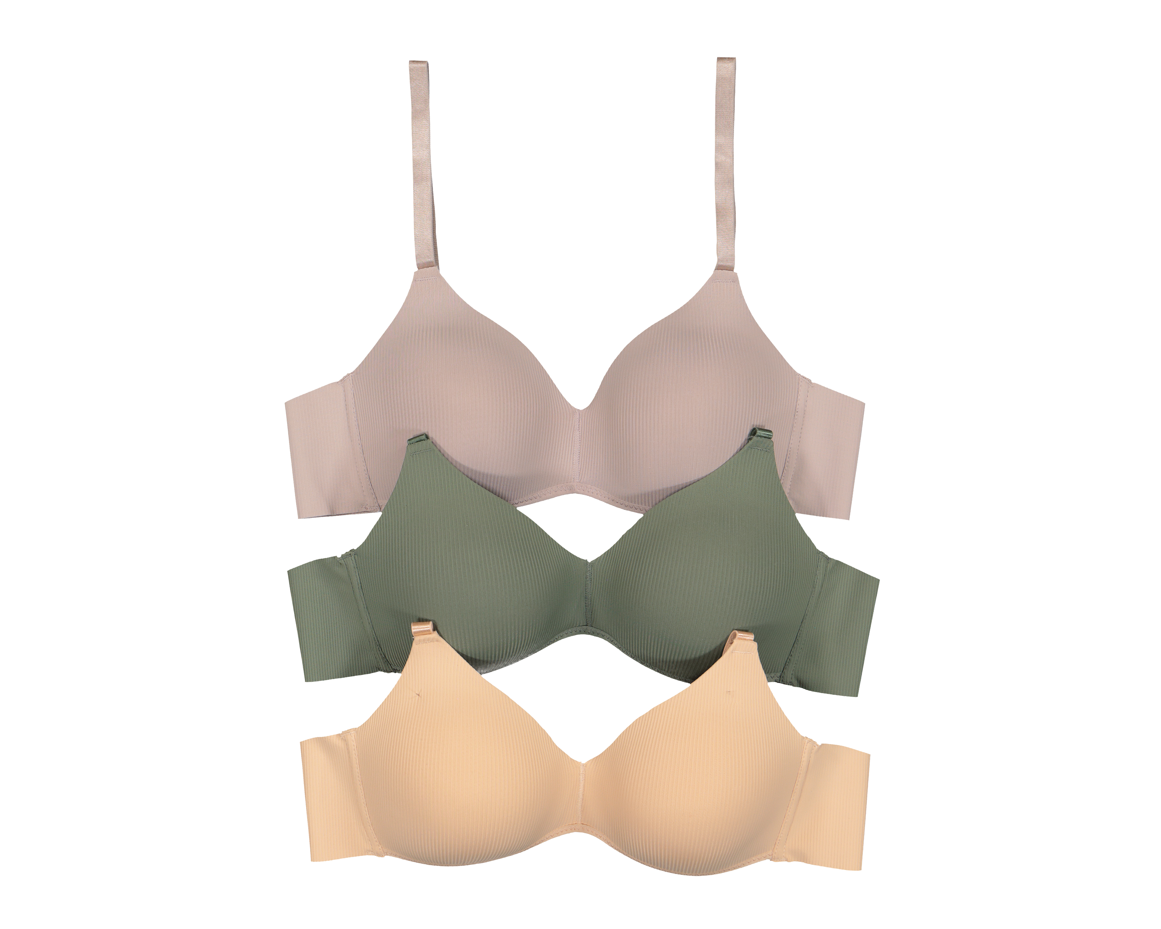 Foto 1 | Foto 1 | Brasier sin Varilla Beauty Secret Copa Completa para Mujer 3 Pack