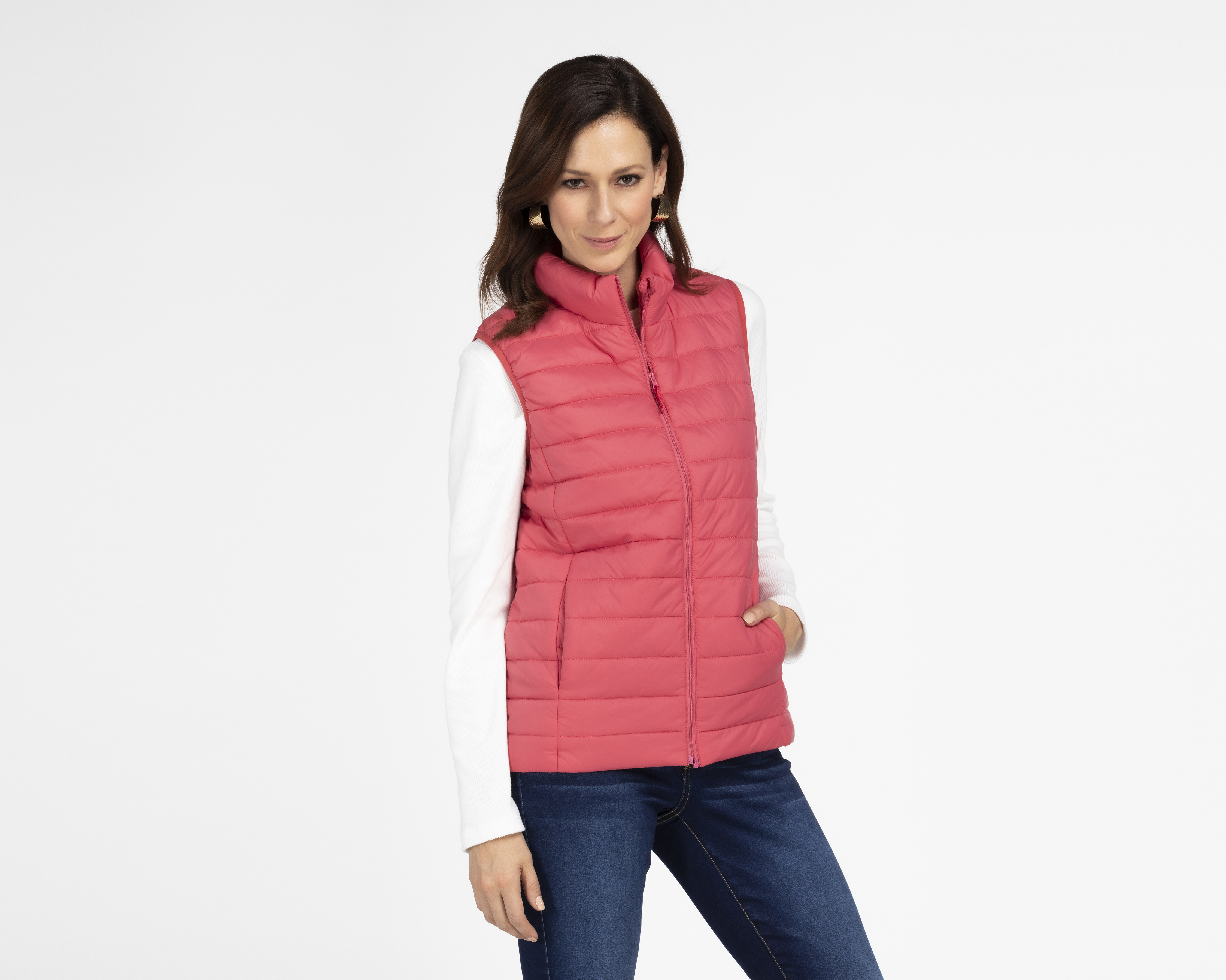 Foto 2 pulgar | Foto 1 | Chaleco Lady Sun Capitonado Rosa