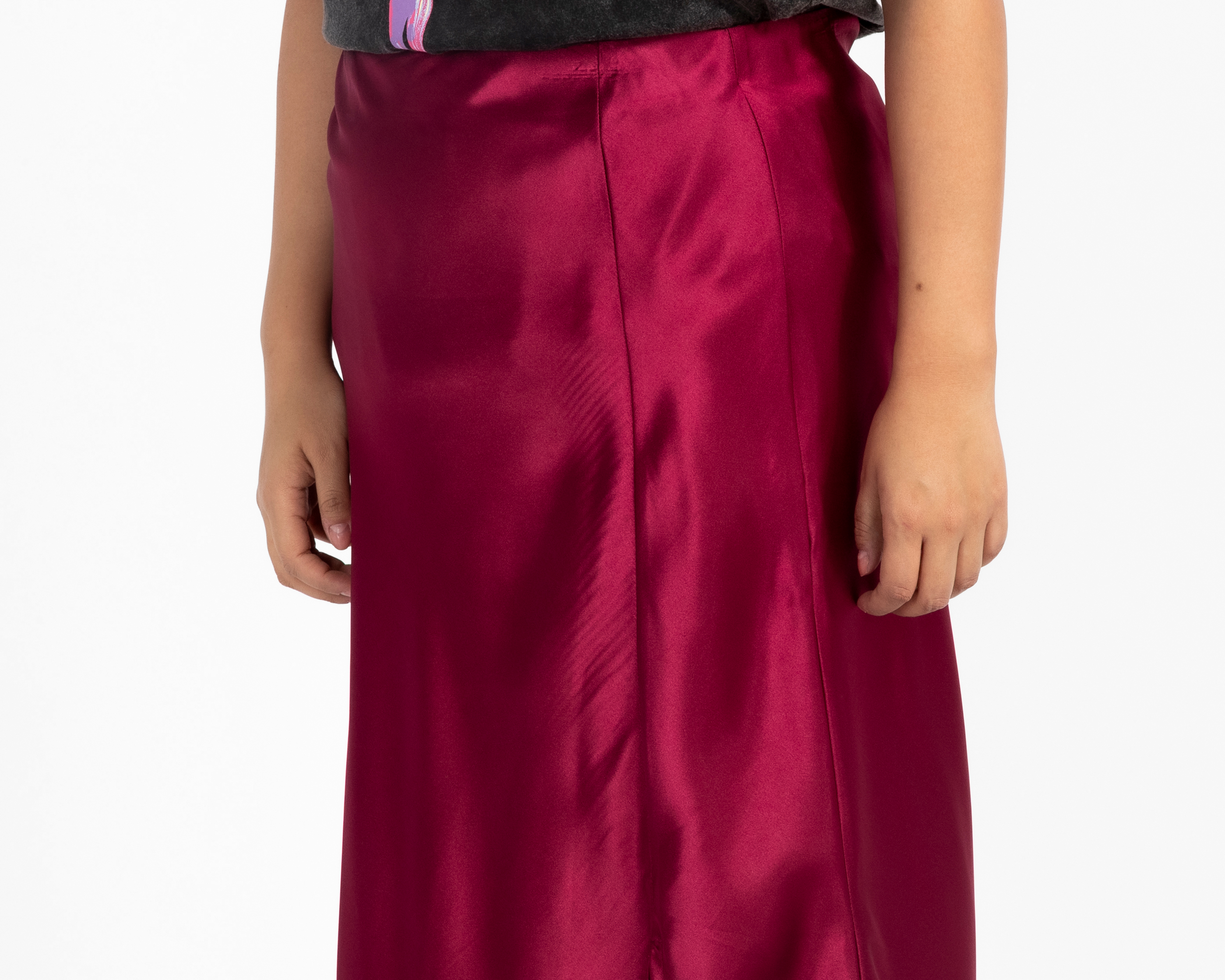 Foto 5 pulgar | Foto 4 | Falda Midi María Ferré Satinada para Mujer