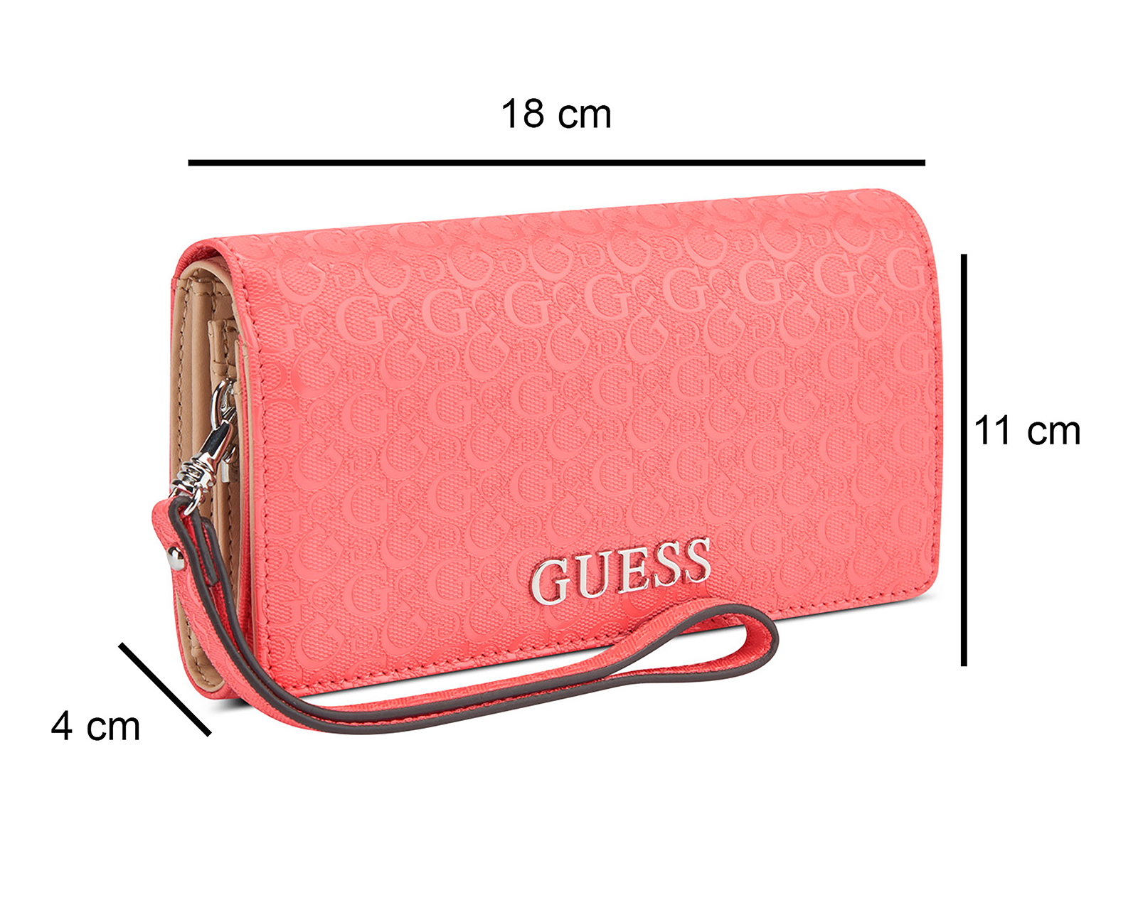 Foto 6 pulgar | Foto 5 | Cartera para Mujer Guess Coral