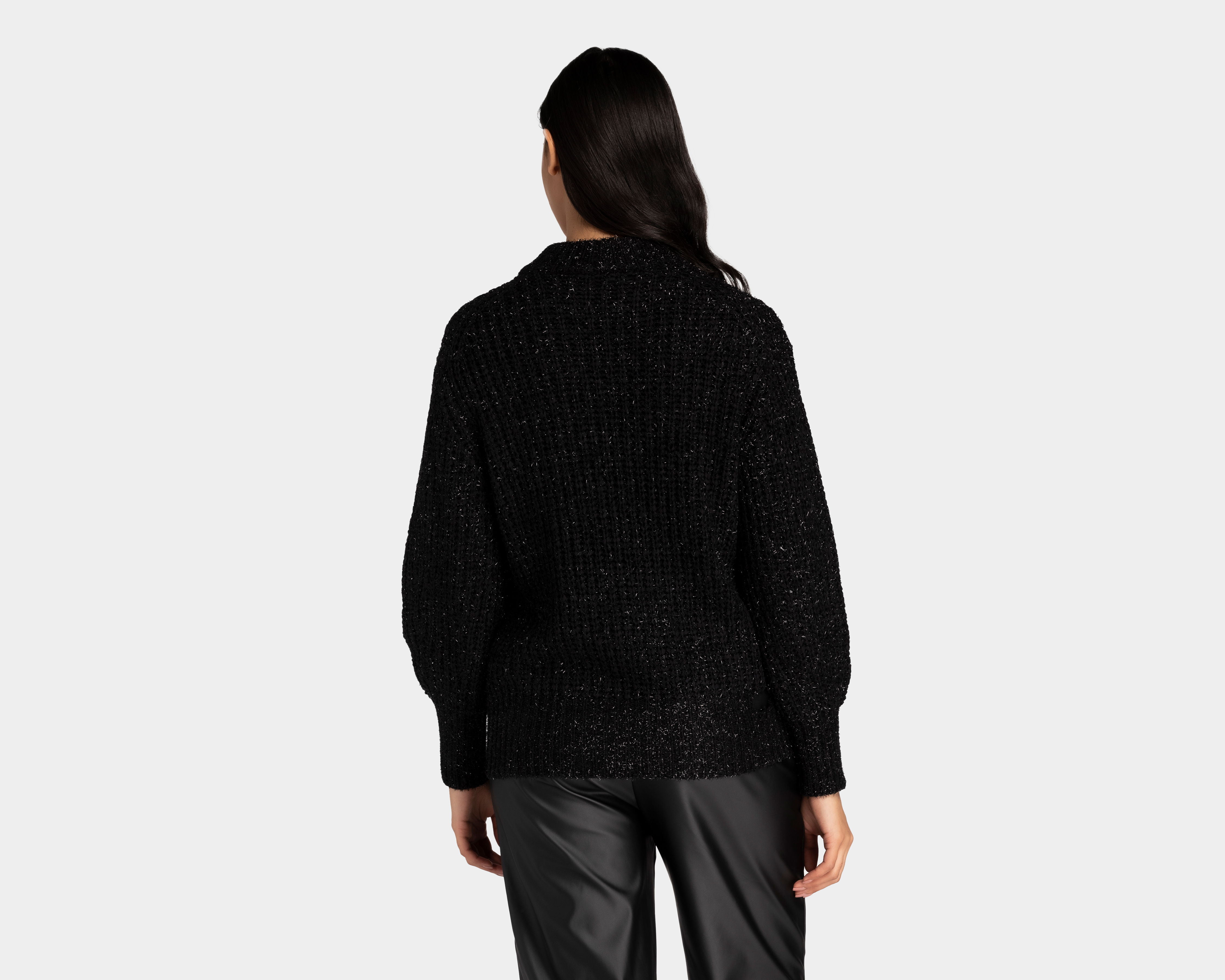 Foto 4 pulgar | Foto 3 | Suéter Sahara Tejido Negro