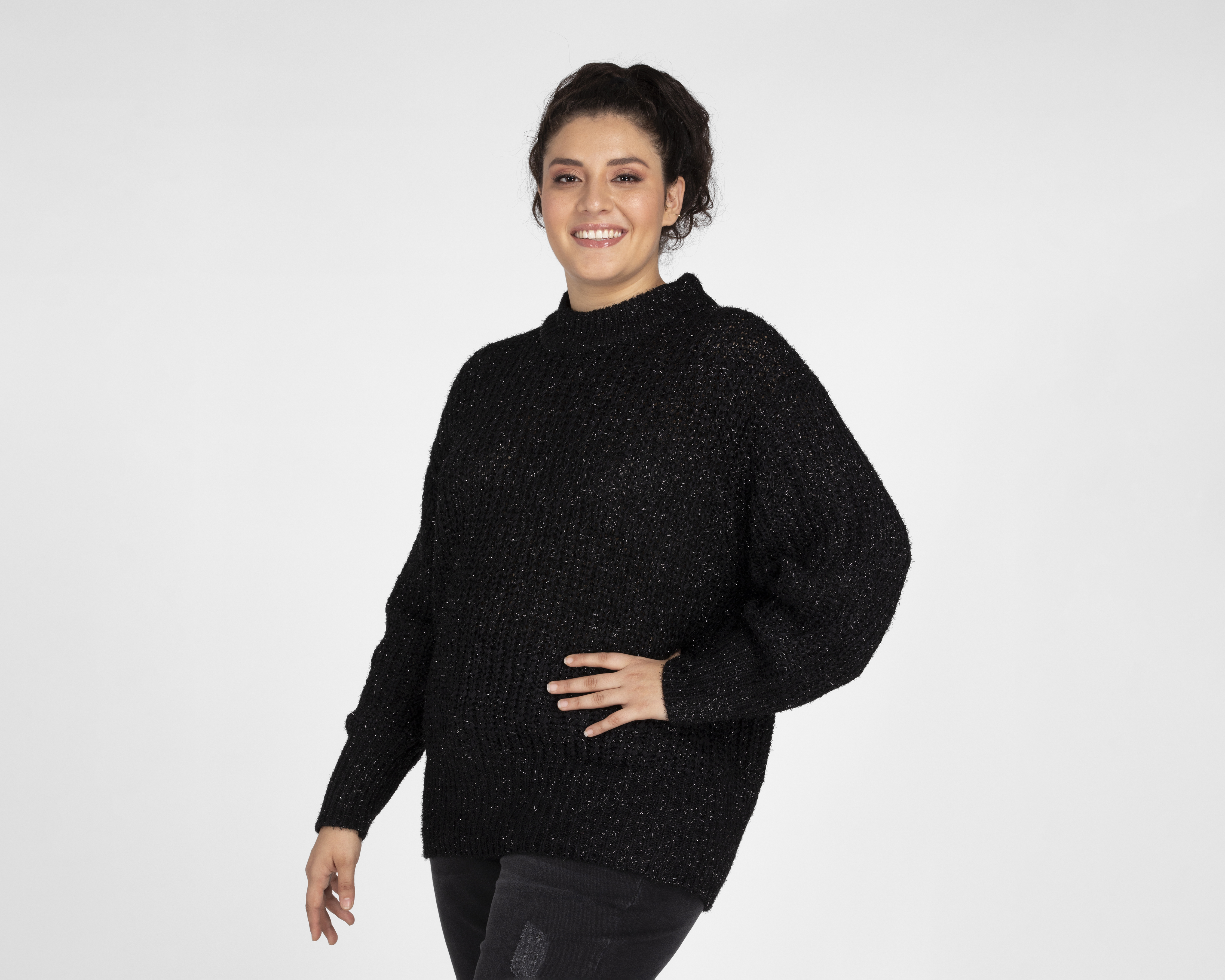 Foto 5 pulgar | Foto 4 | Suéter Sahara Tejido Negro