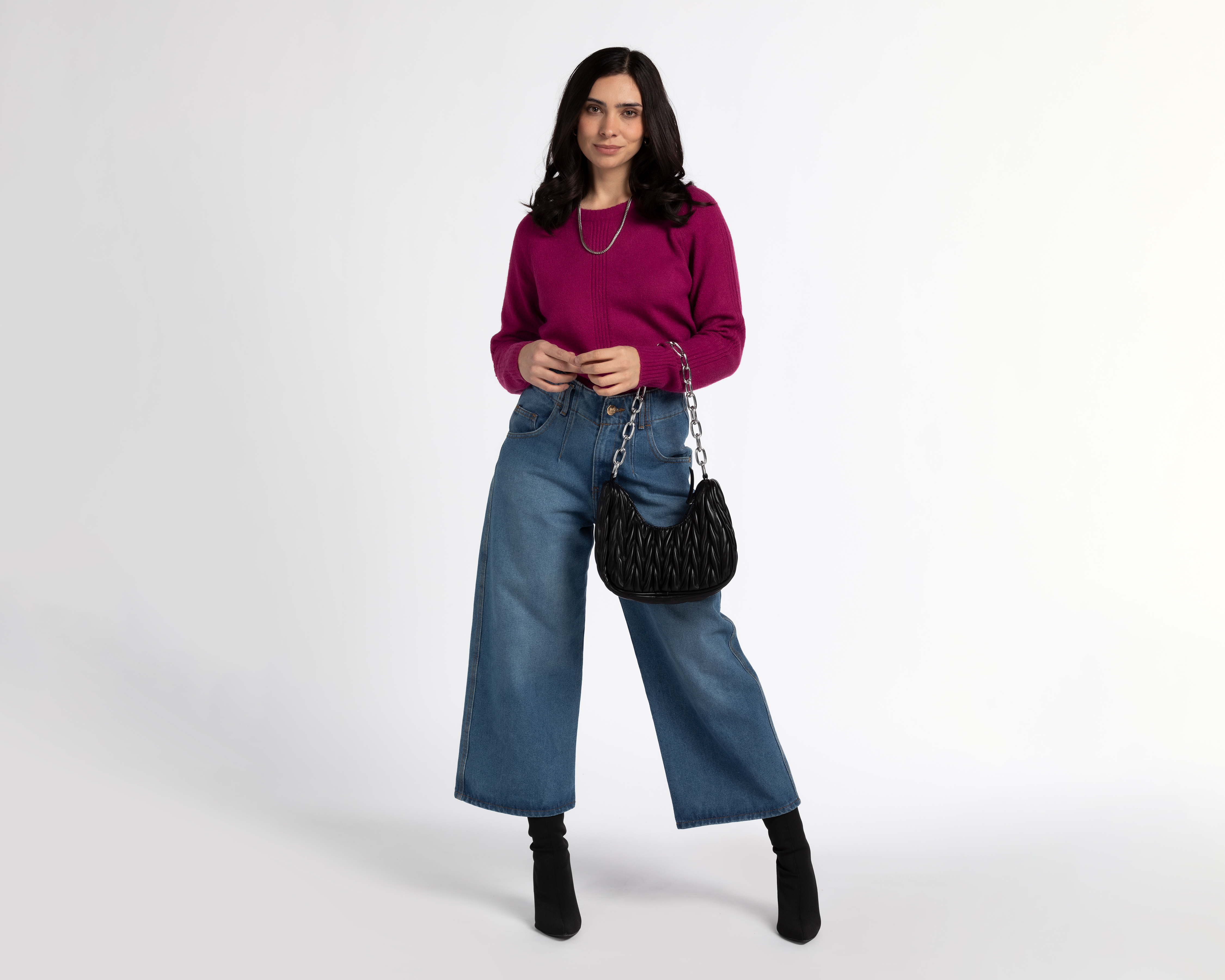 Foto 3 pulgar | Foto 2 | Suéter Sahara Afelpado con Cuello Redondo