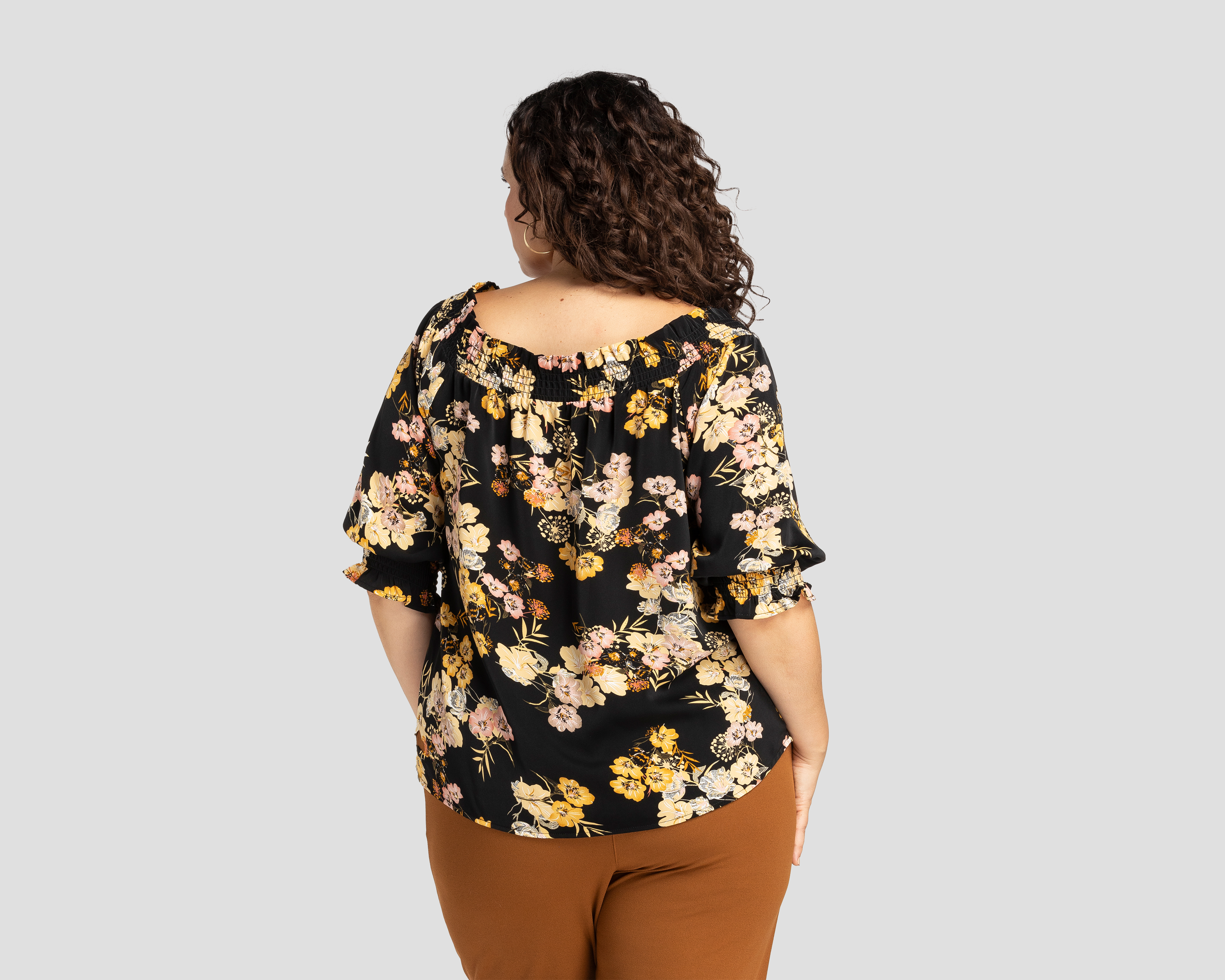 Foto 3 | Foto 3 | Blusa Sahara Manga 3/4 con Cuello Elástico