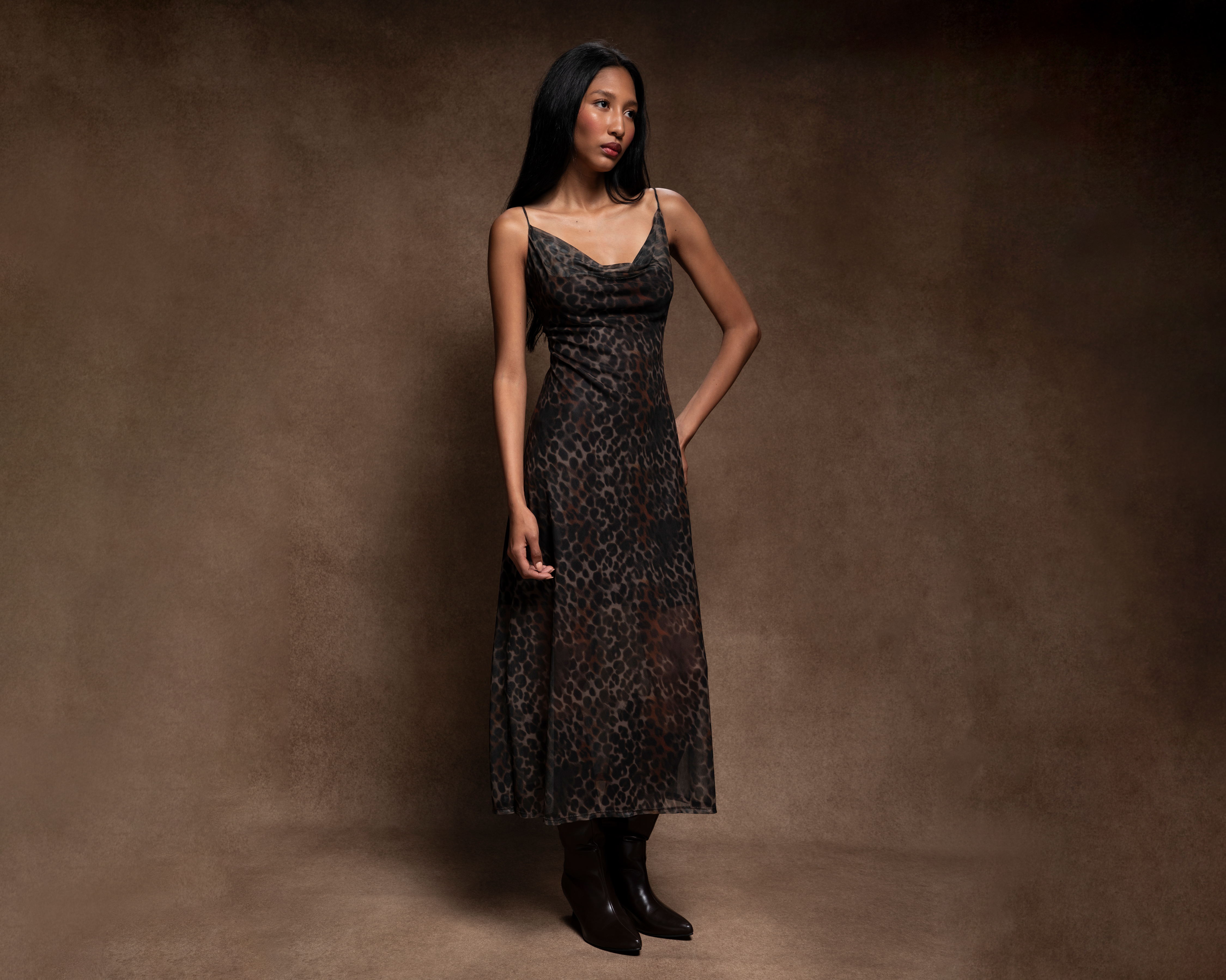 Foto 3 pulgar | Foto 2 | Vestido Casual Strona sin Mangas Animal Print para Mujer