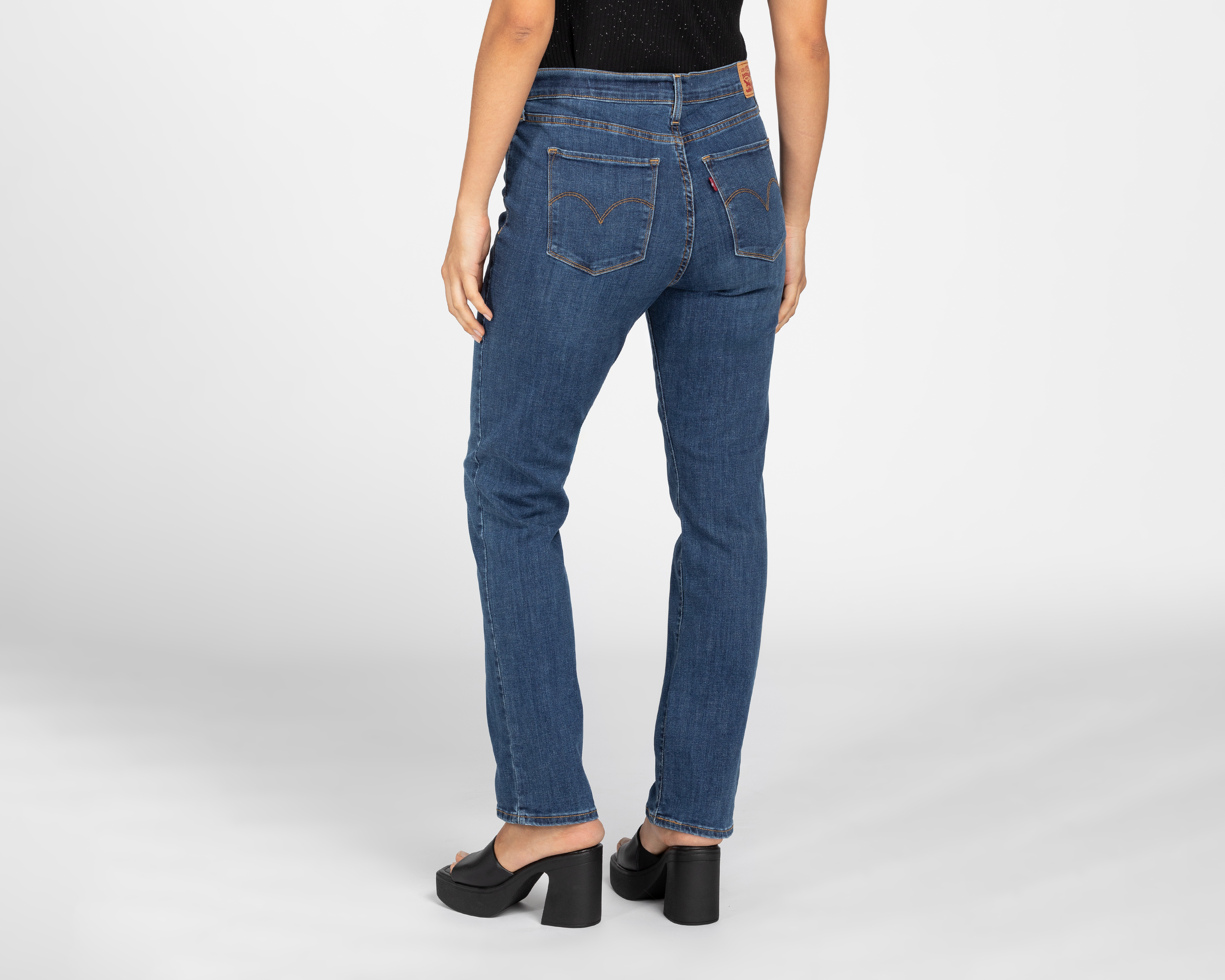 Foto 4 pulgar | Foto 3 | Jeans Levi's Straight Fit Deslavados