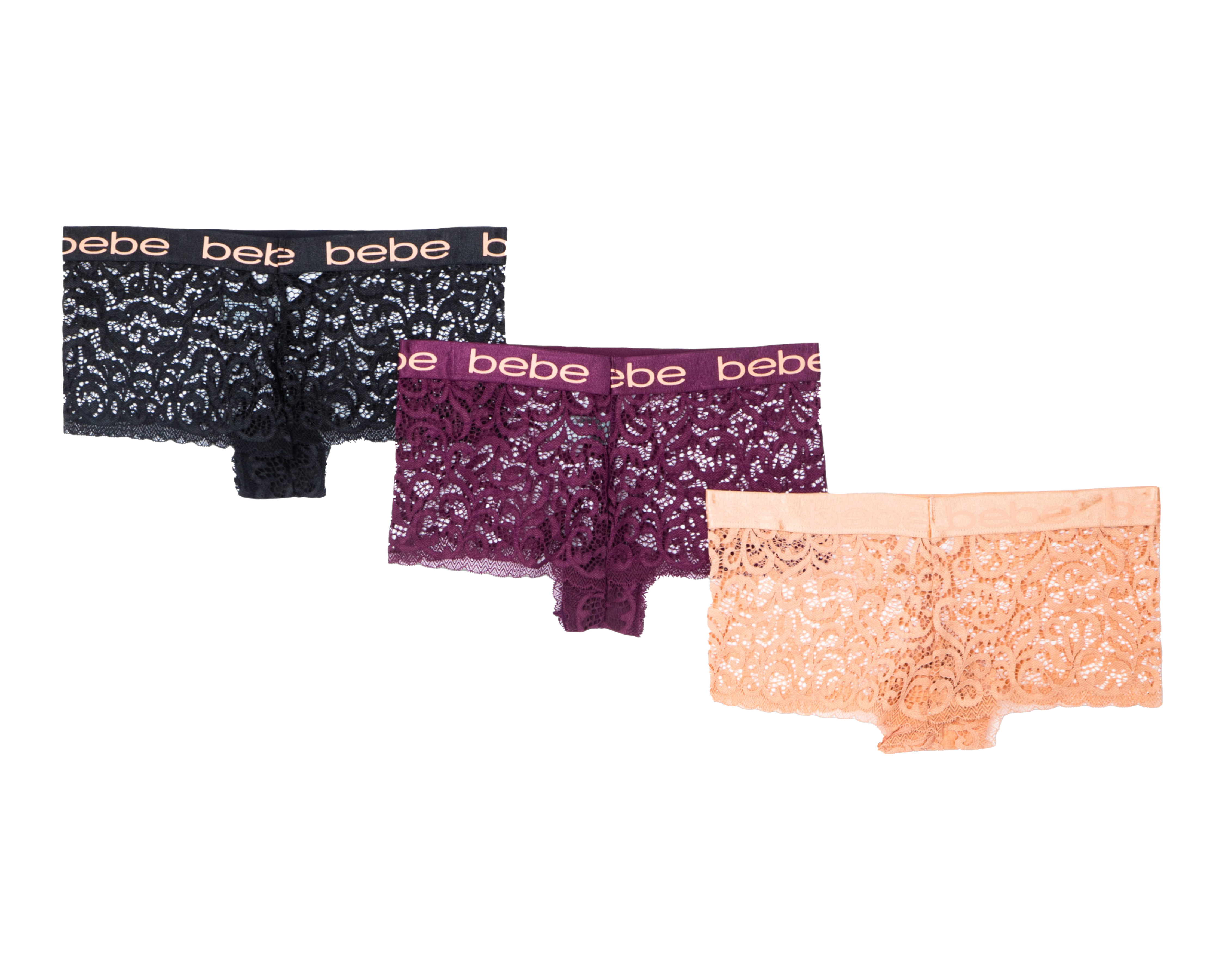 Foto 2 | Foto 2 | Bóxer de Encaje Bebe para Mujer 3 Piezas