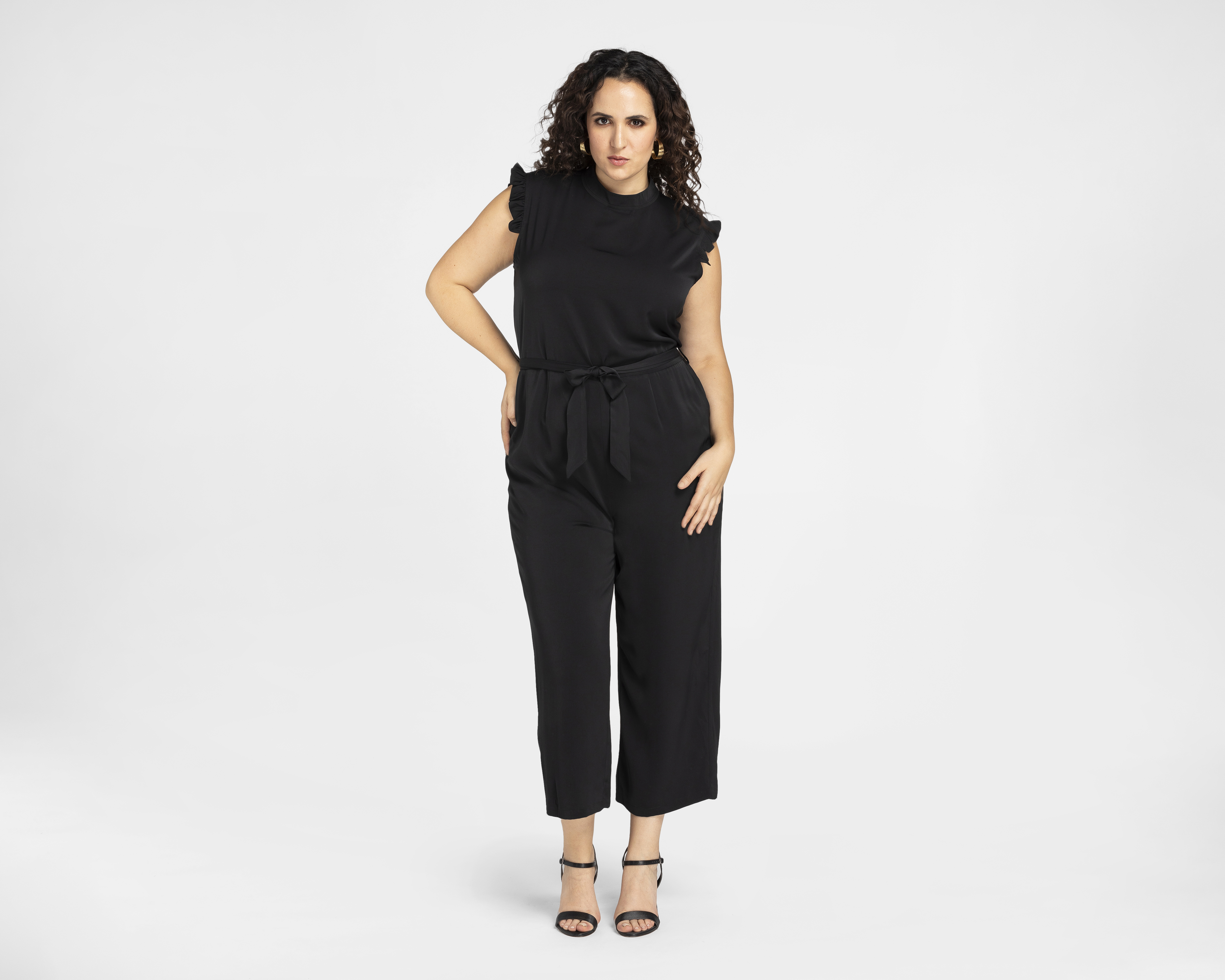 Jumper Sahara Casual Negro con Cintura Ajustable