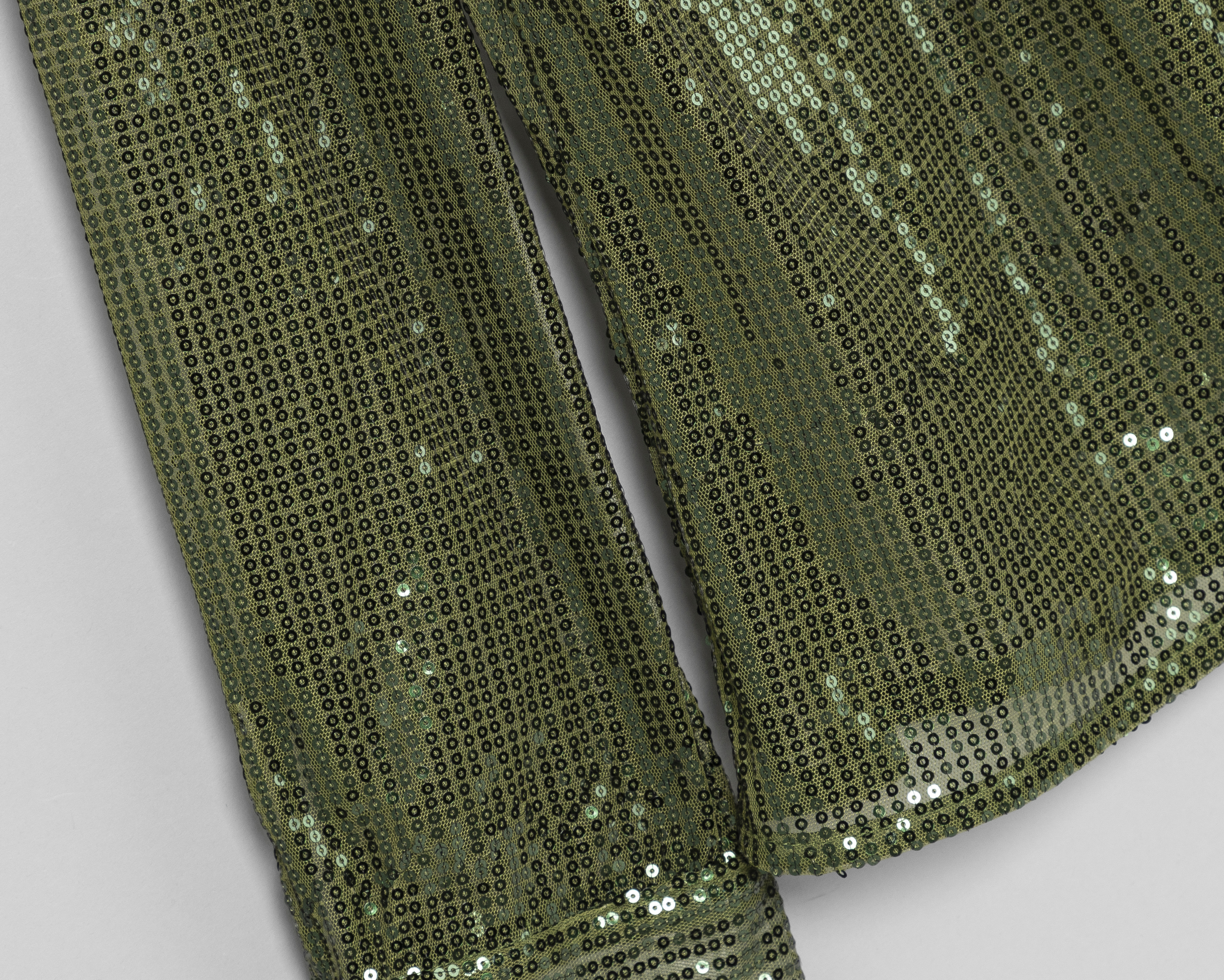 Foto 4 pulgar | Foto 3 | Blusa y Falda Jennifer Lopez Verde con Lentejuela