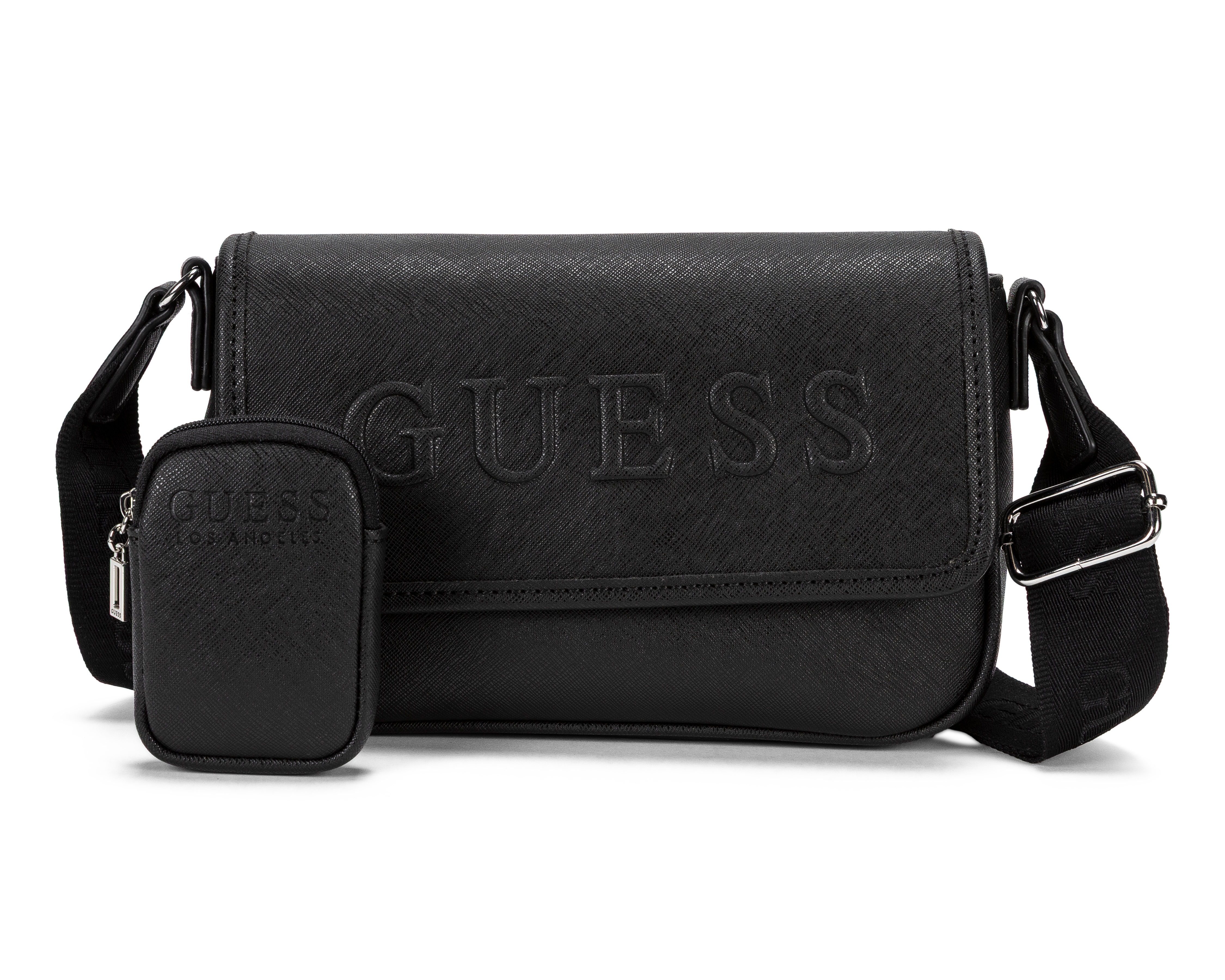 Foto 1 | Foto 1 | Bolsa Cruzada Guess Haddington con Monedero