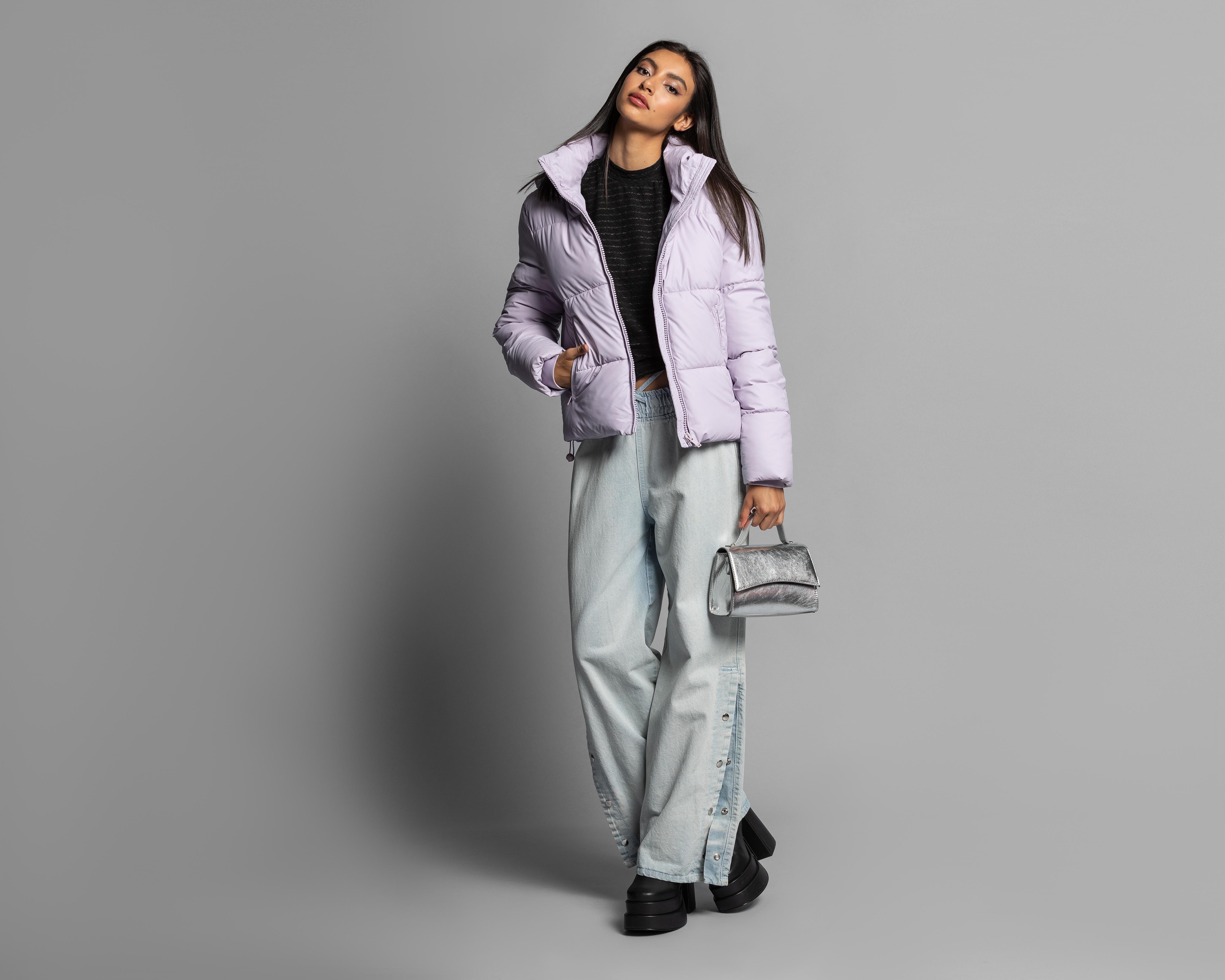 Foto 3 pulgar | Foto 2 | Chamarra Thinner Capitonada con Capucha