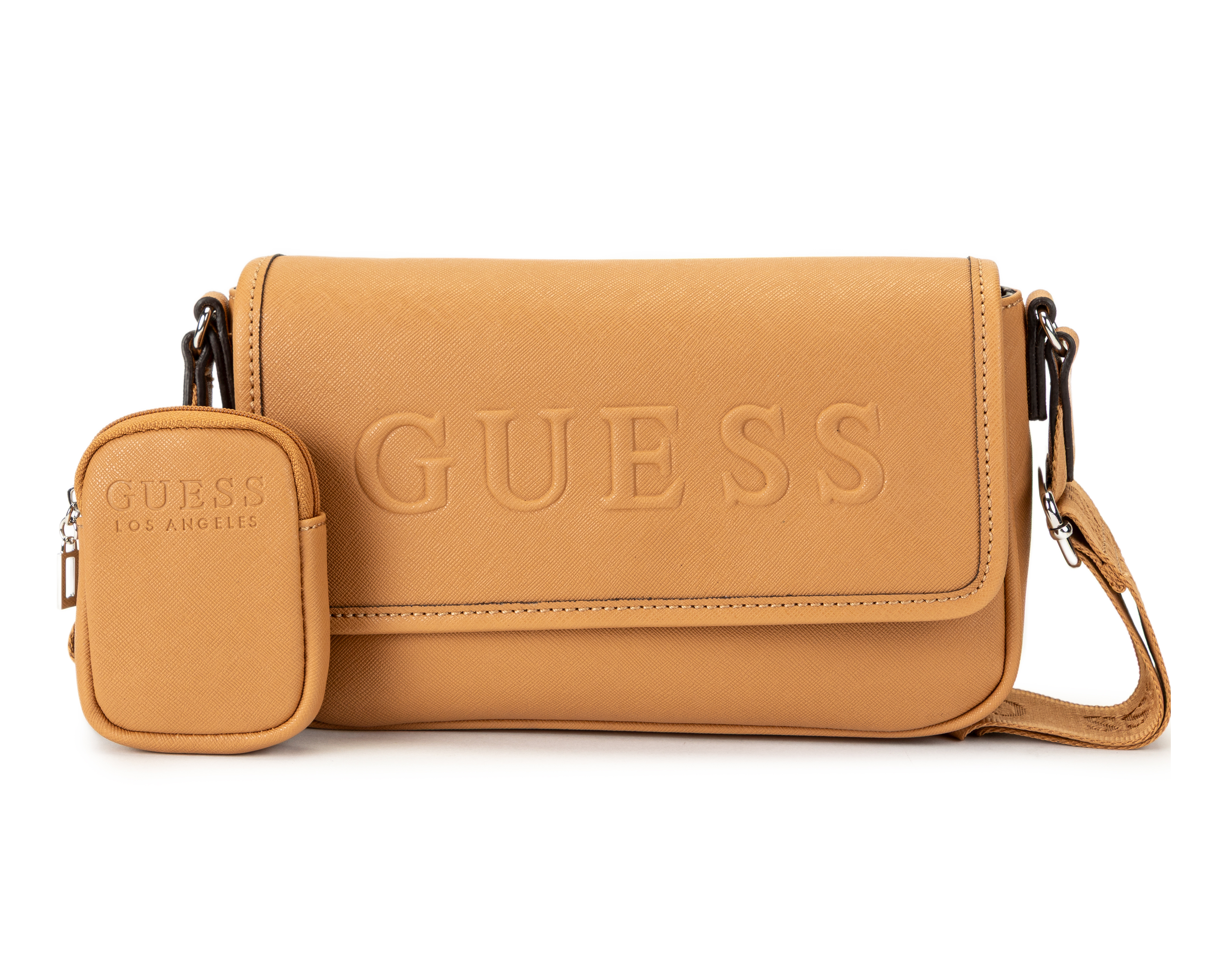 Foto 2 pulgar | Foto 1 | Bolsa Cruzada Guess Haddington con Monedero