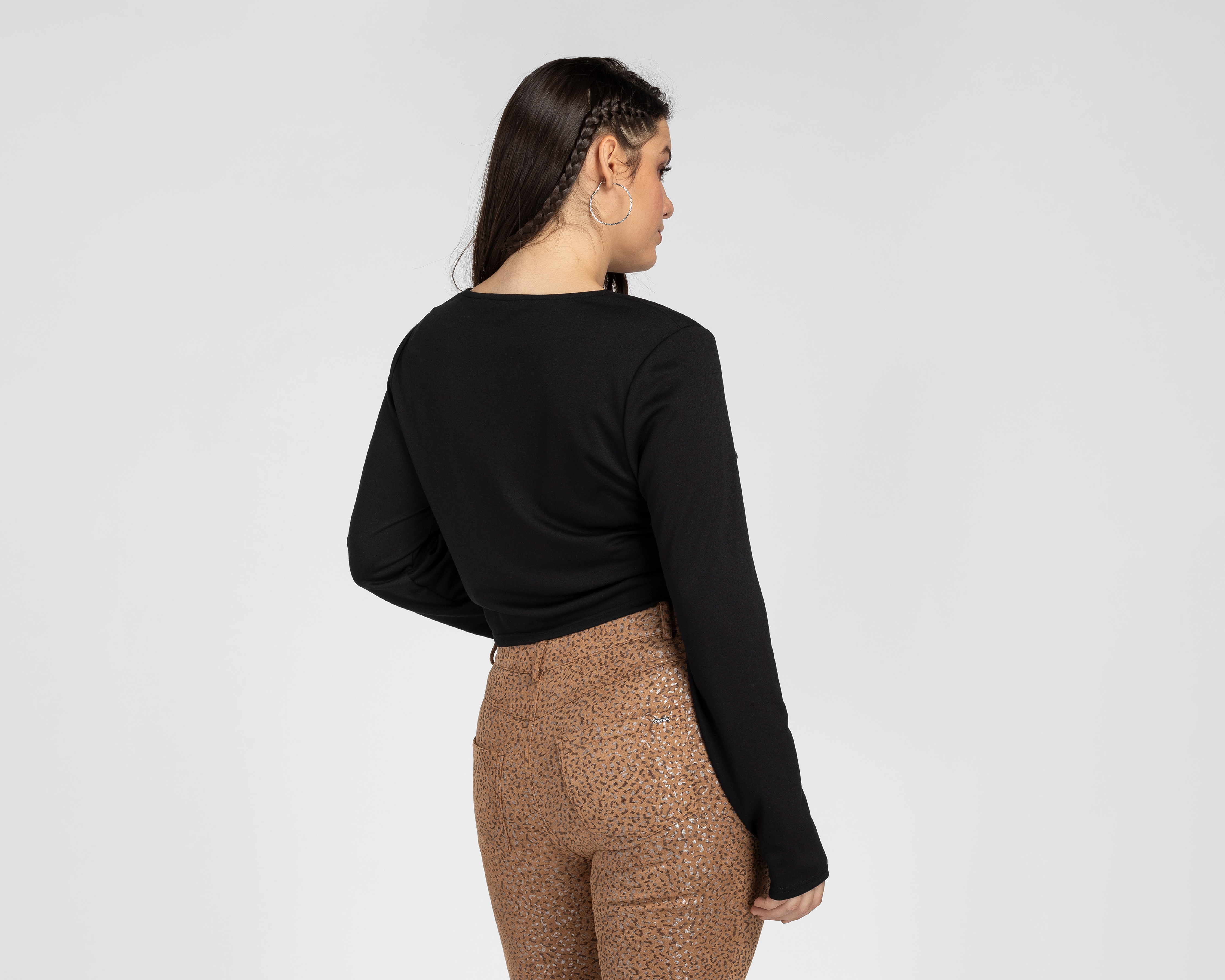 Foto 7 pulgar | Foto 6 | Blusa Bebe Manga Larga con Tira de Pedrería