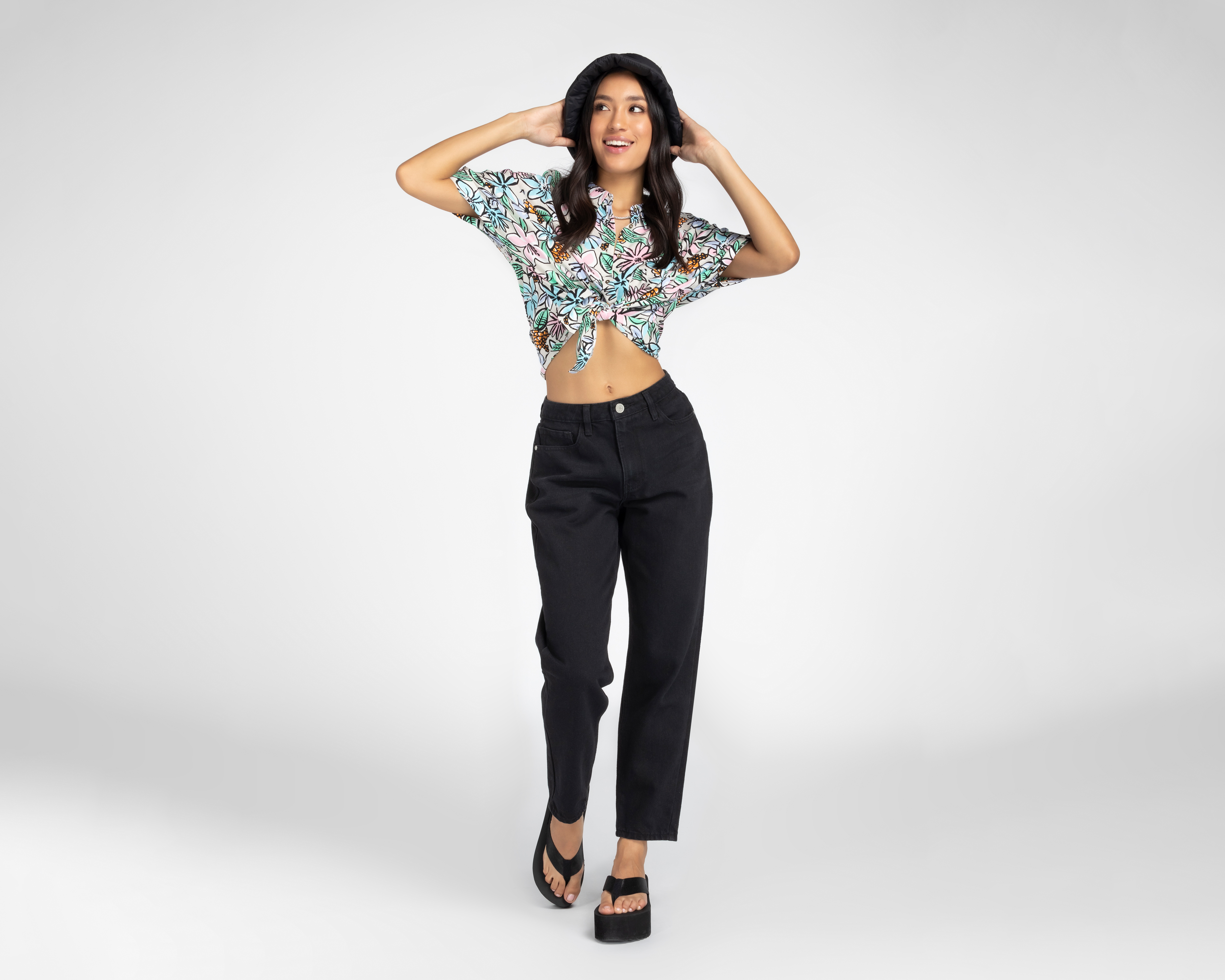 Foto 2 | Foto 2 | Blusa 18 Forever Manga Corta Floreada