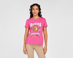 Playera 18 Forever Manga Corta con Estampado