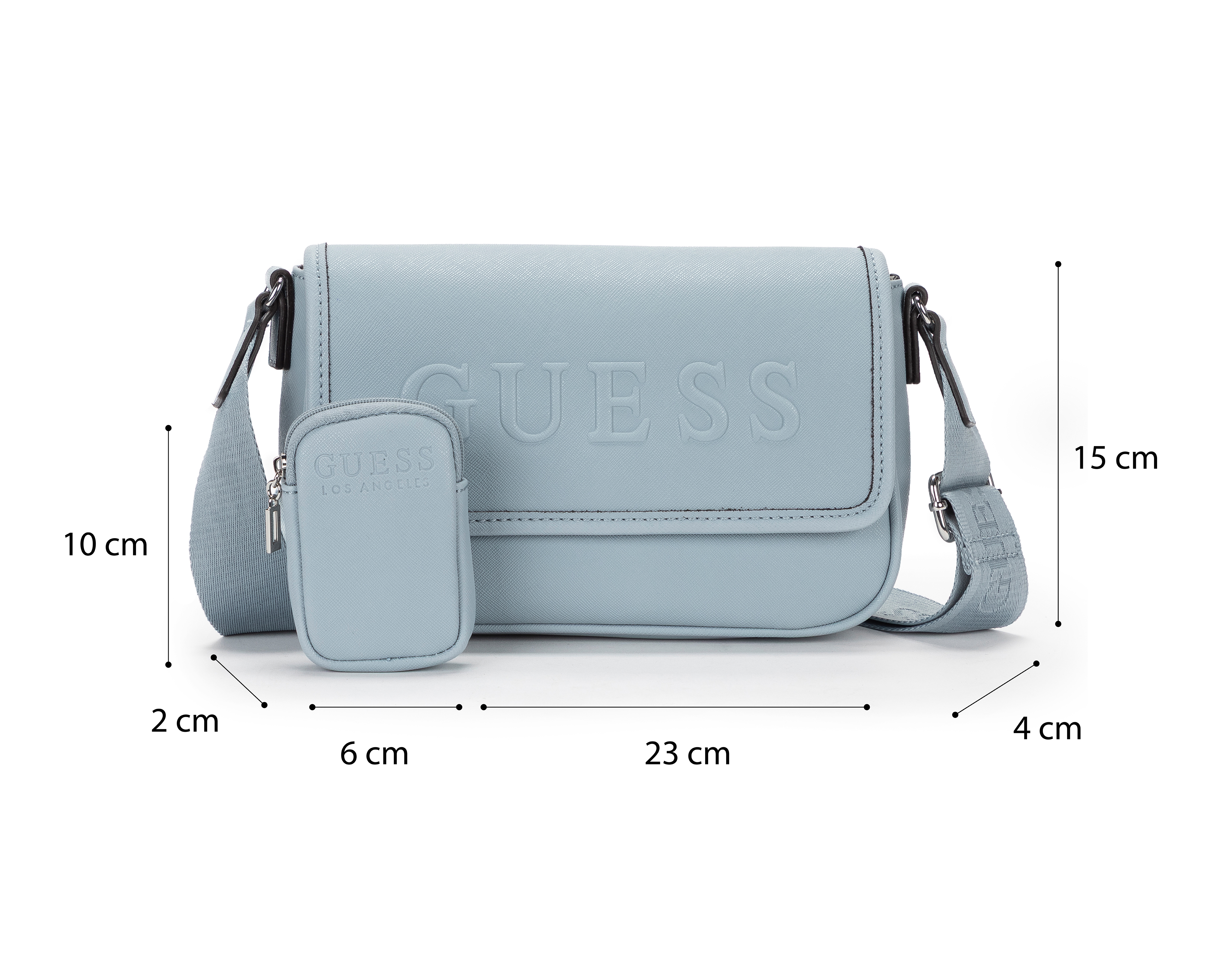 Foto 7 pulgar | Foto 6 | Bolsa Cruzada Guess con Monedero