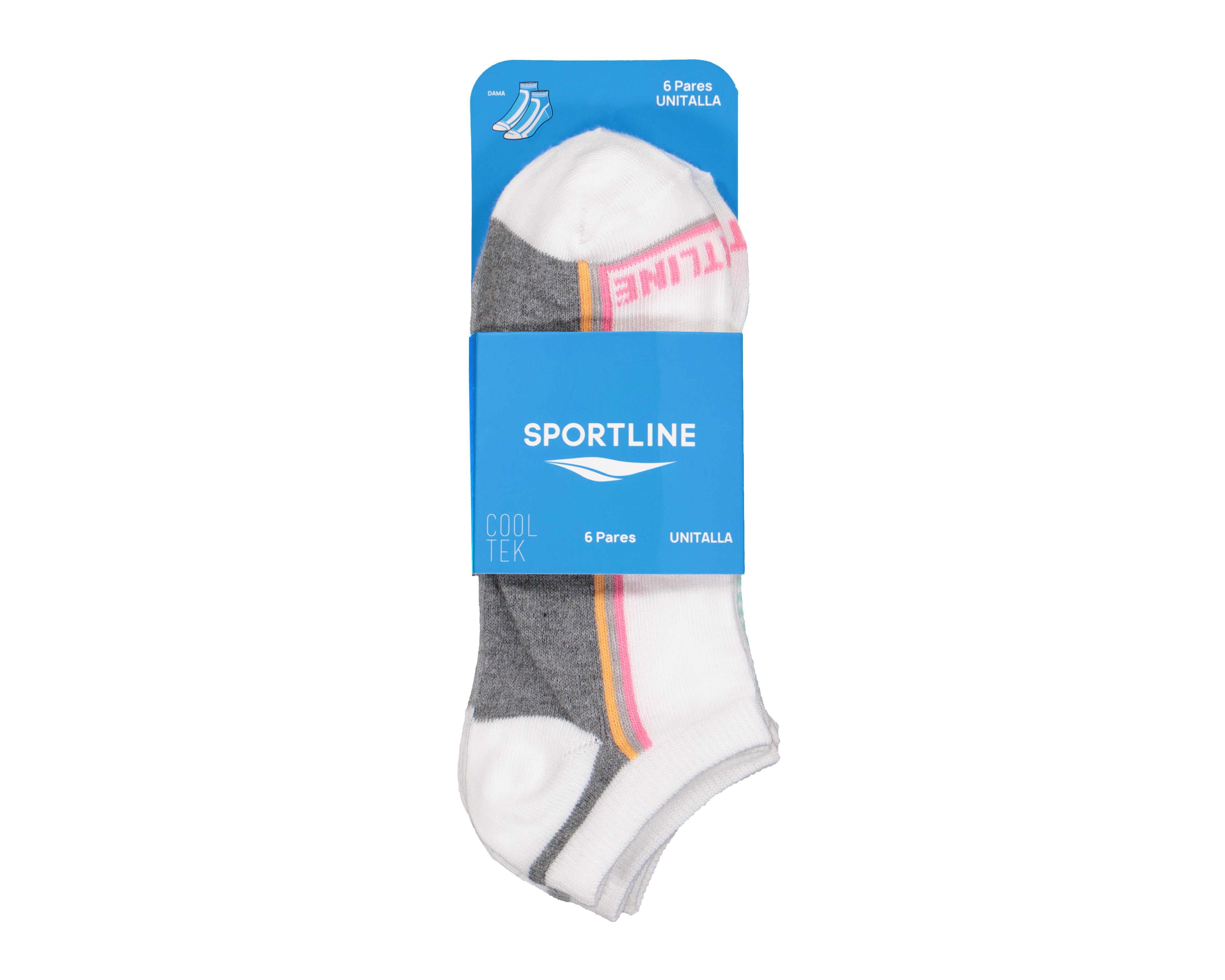 Foto 4 pulgar | Foto 3 | Calcetas Deportivas Tines Sportline Cool-Tek para Mujer 6 Pares