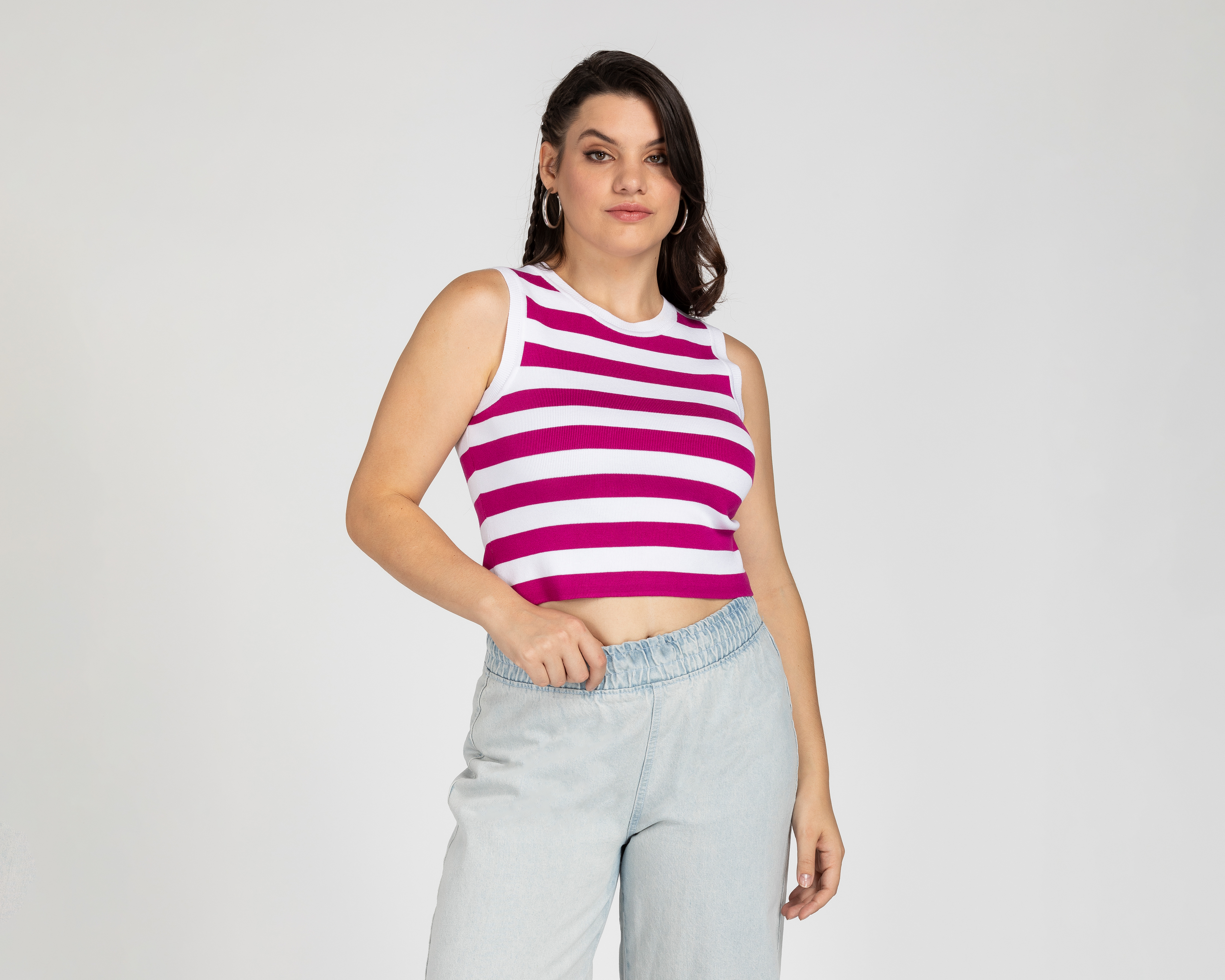 Foto 1 | Foto 1 | Playera 18 Forever a Rayas sin Mangas