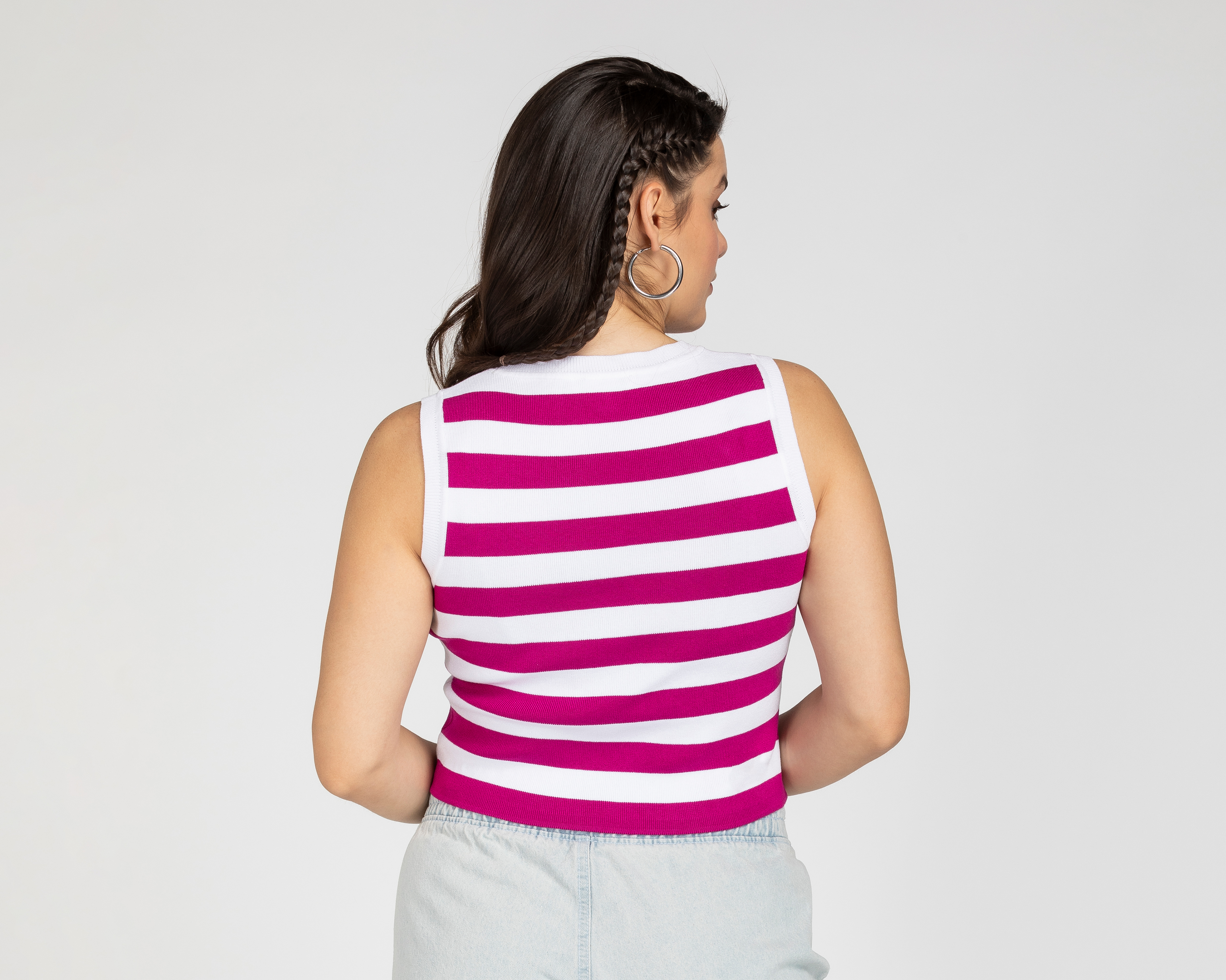 Foto 3 | Foto 3 | Playera 18 Forever a Rayas sin Mangas