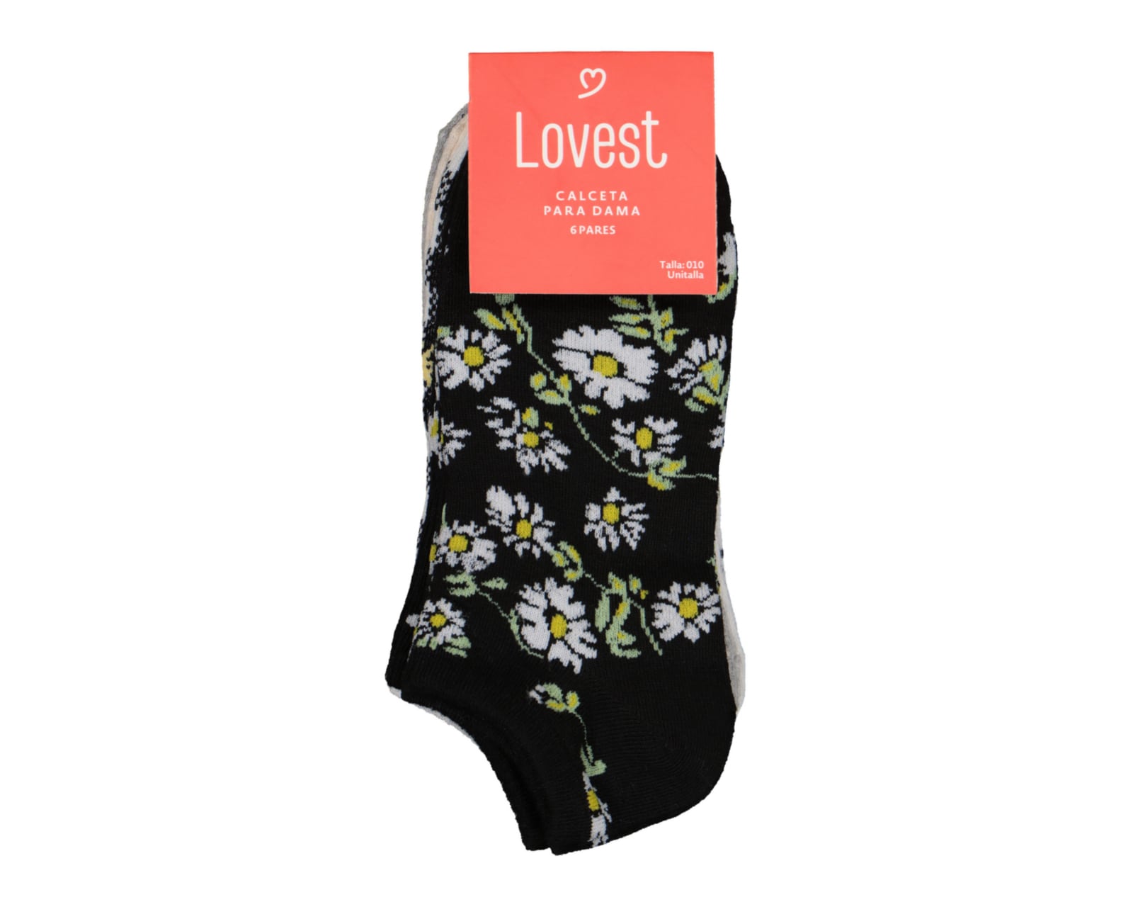 Foto 4 pulgar | Foto 3 | Calcetas Tines Lovest para Mujer 6 Pares