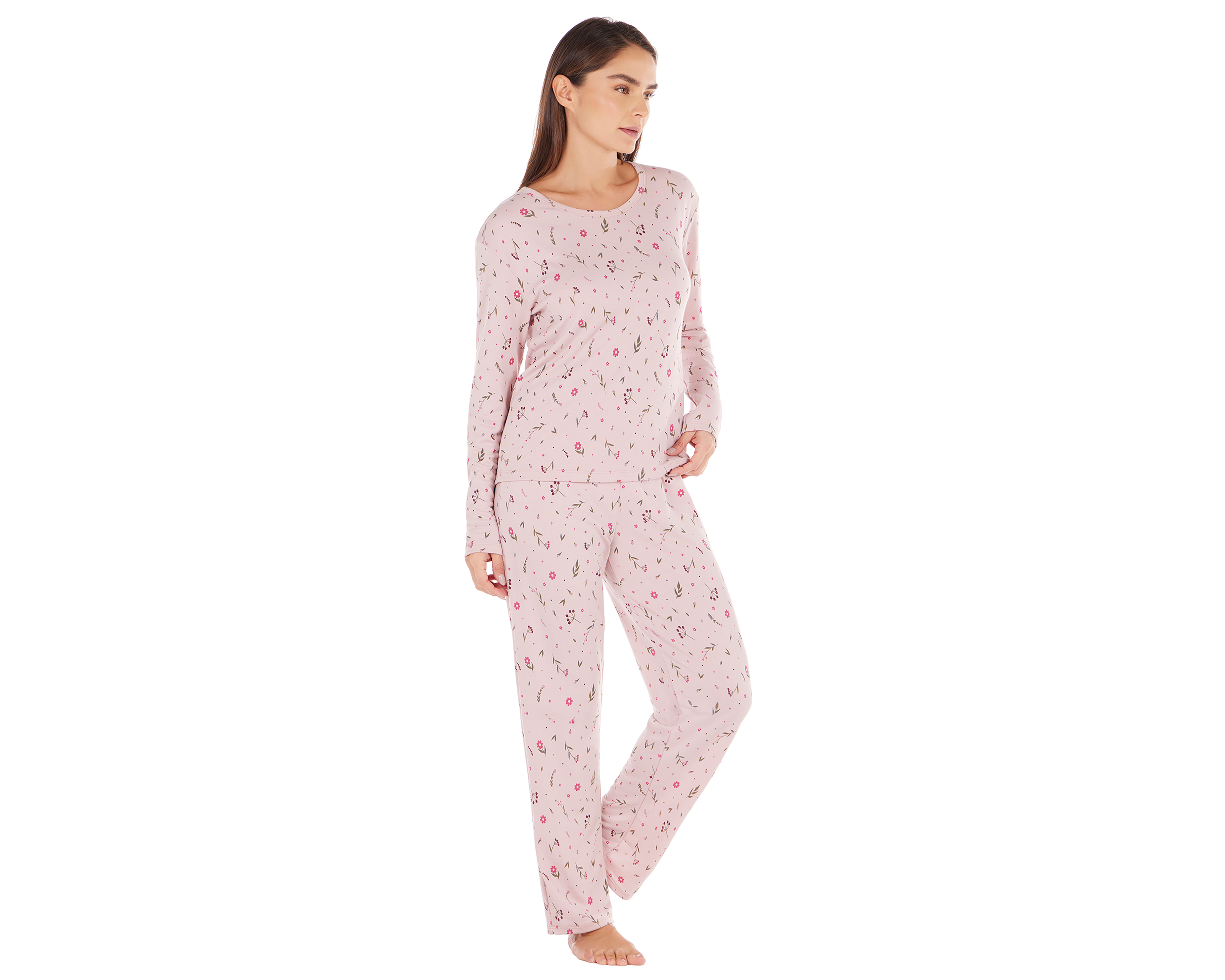 Foto 5 pulgar | Foto 4 | Pijama Tops & Bottoms para Mujer 2 Piezas