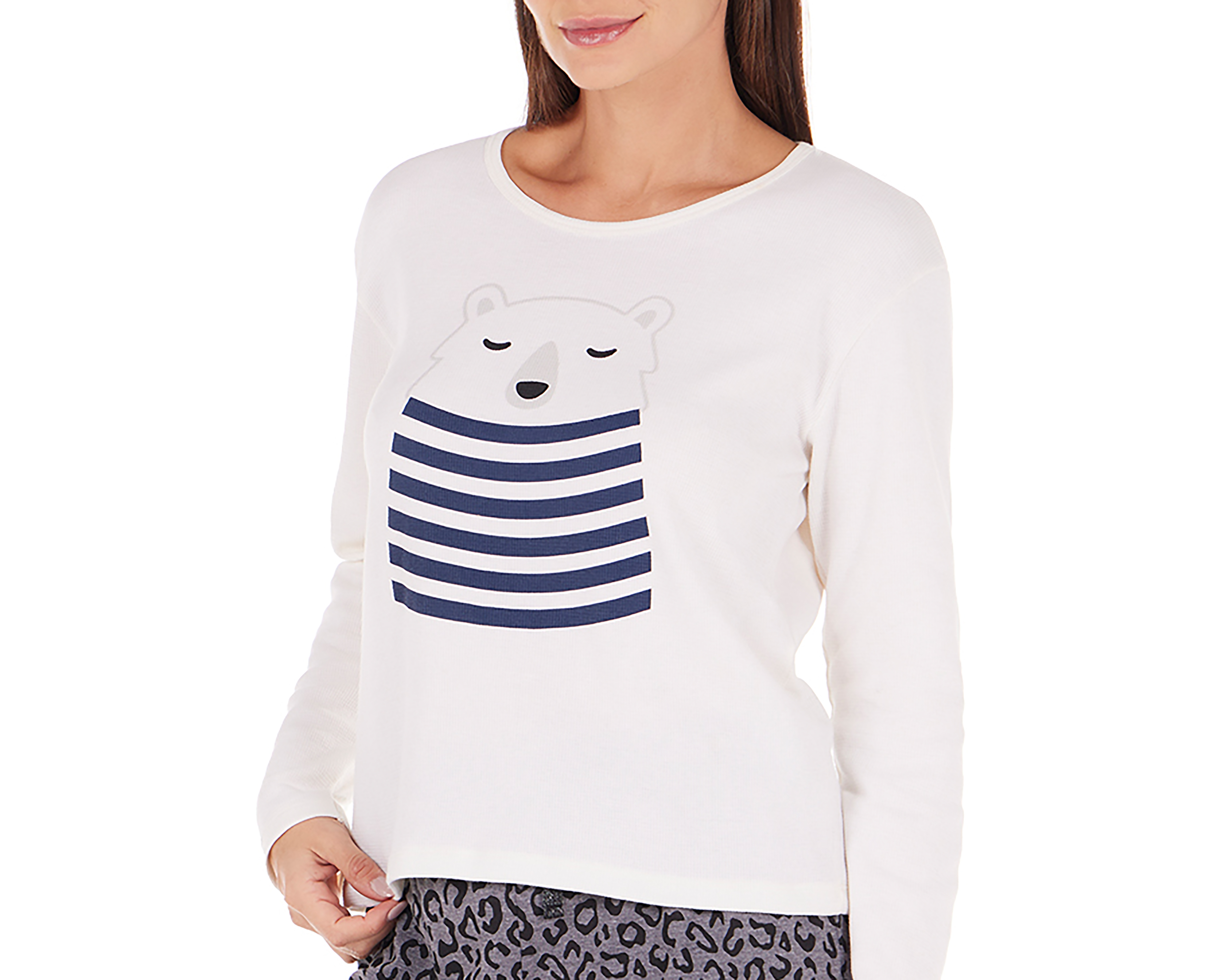 Foto 4 pulgar | Foto 3 | Pijama Tops & Bottoms para Mujer 2 Piezas