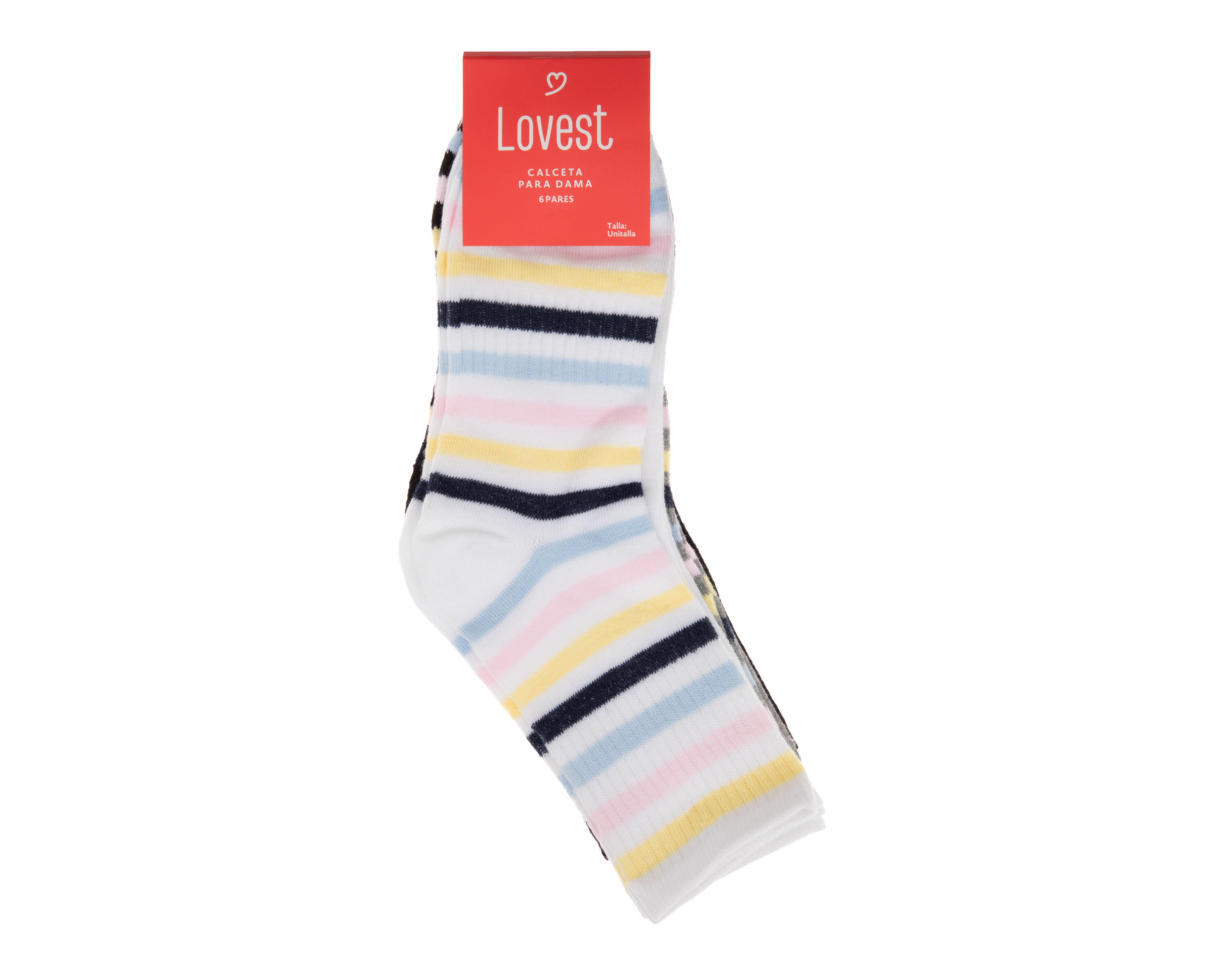 Foto 3 | Foto 3 | Calcetas Largas Lovest para Mujer 6 Pares