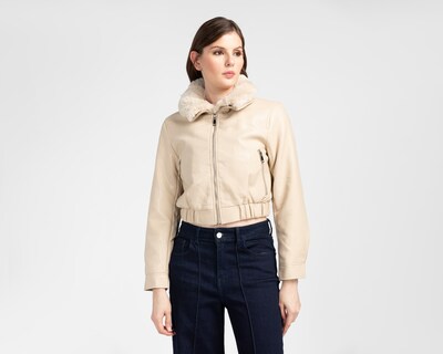Foto 1 | Foto 1 | Chamarra Beige Ann Miller para Mujer