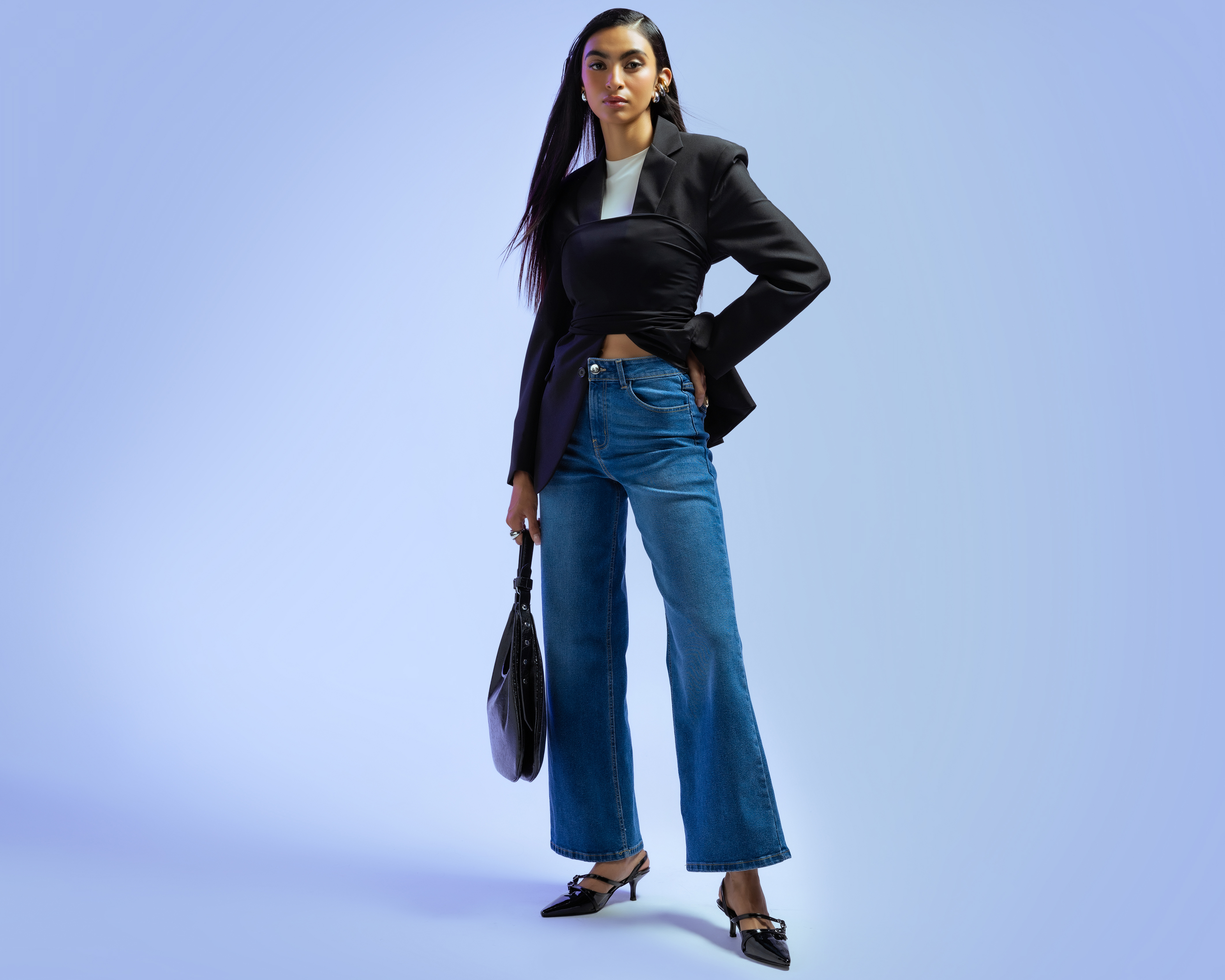 Foto 1 | Foto 1 | Jeans Wide Leg Strona para Mujer