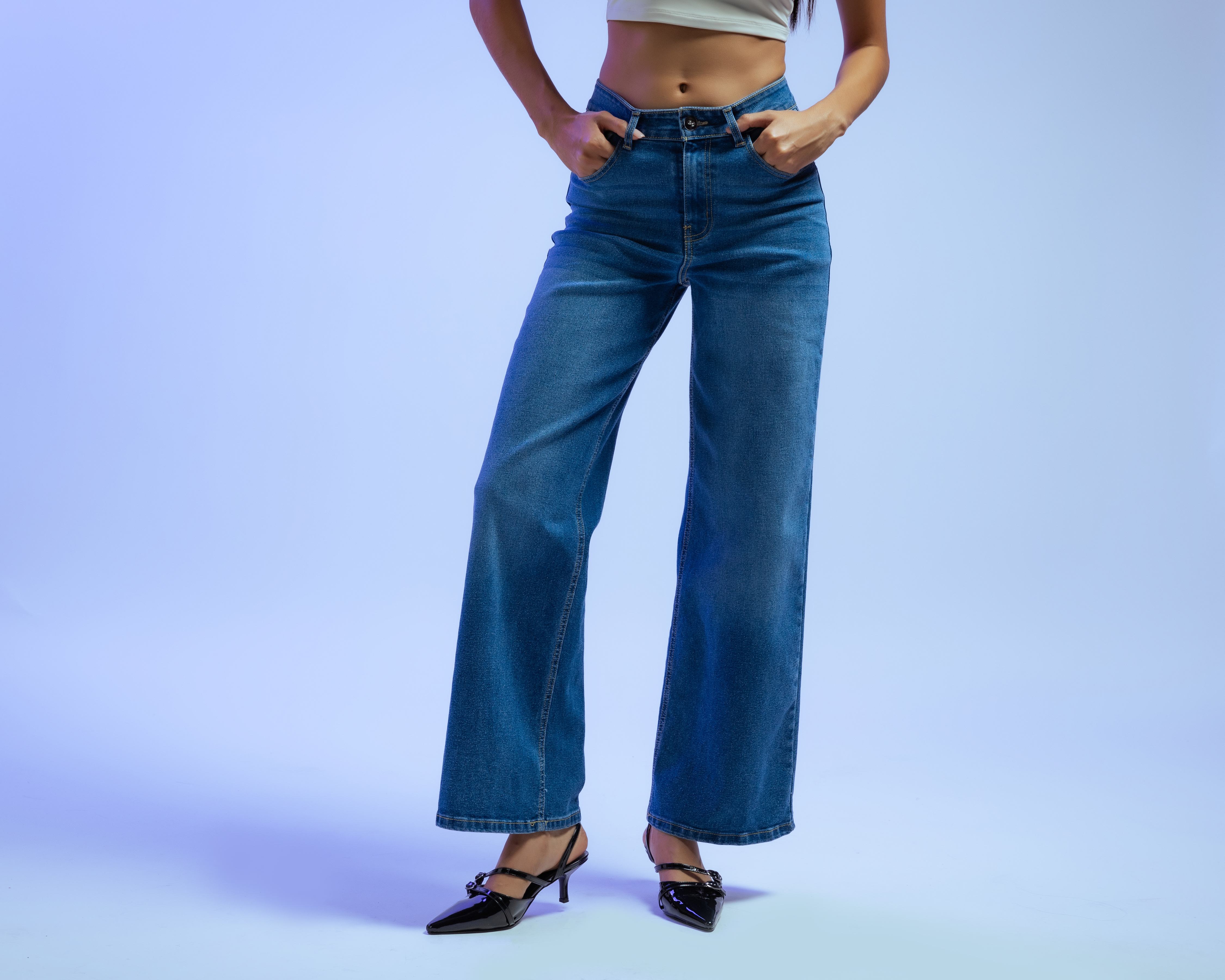 Foto 3 pulgar | Foto 2 | Jeans Wide Leg Strona para Mujer