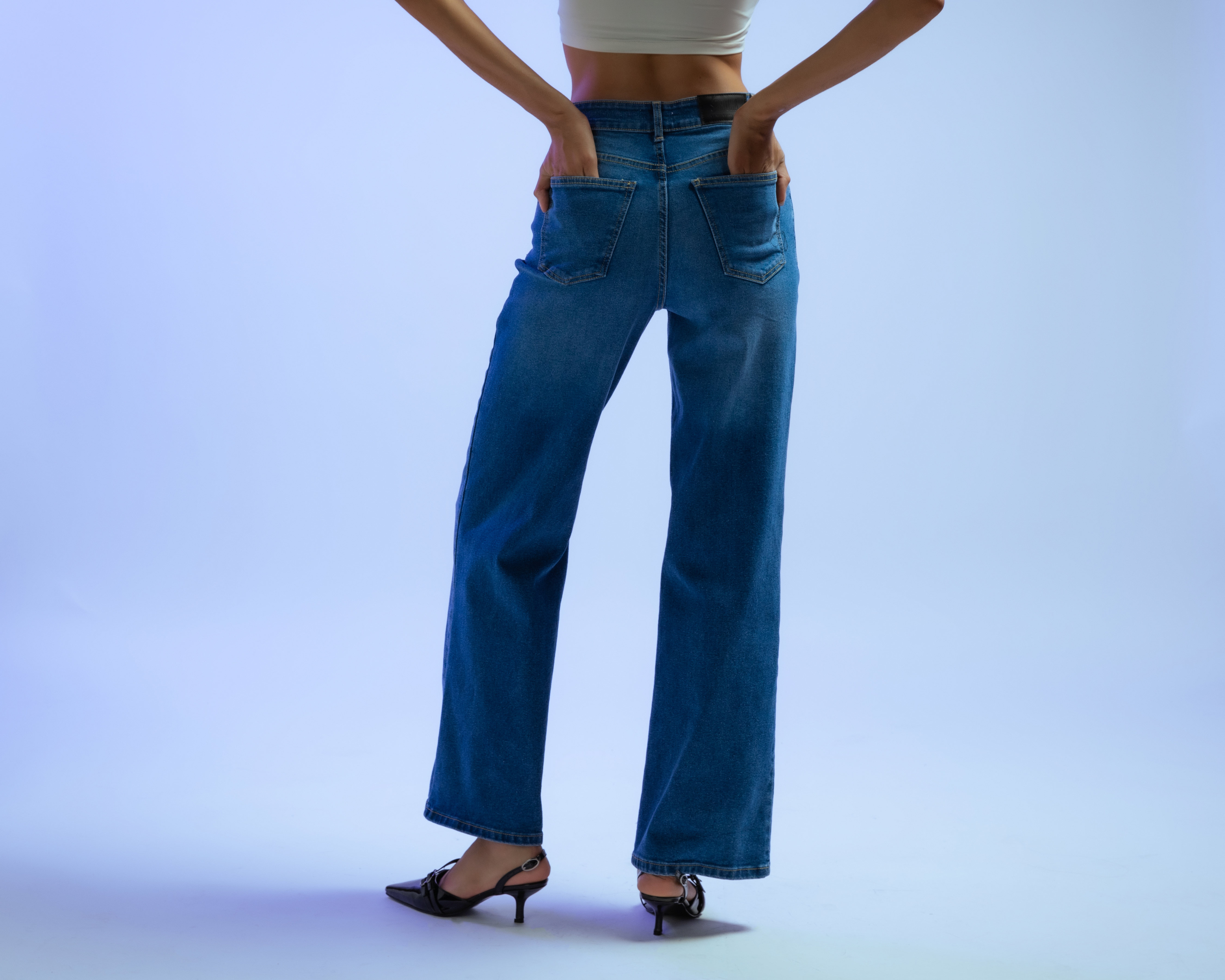 Foto 4 pulgar | Foto 3 | Jeans Wide Leg Strona para Mujer