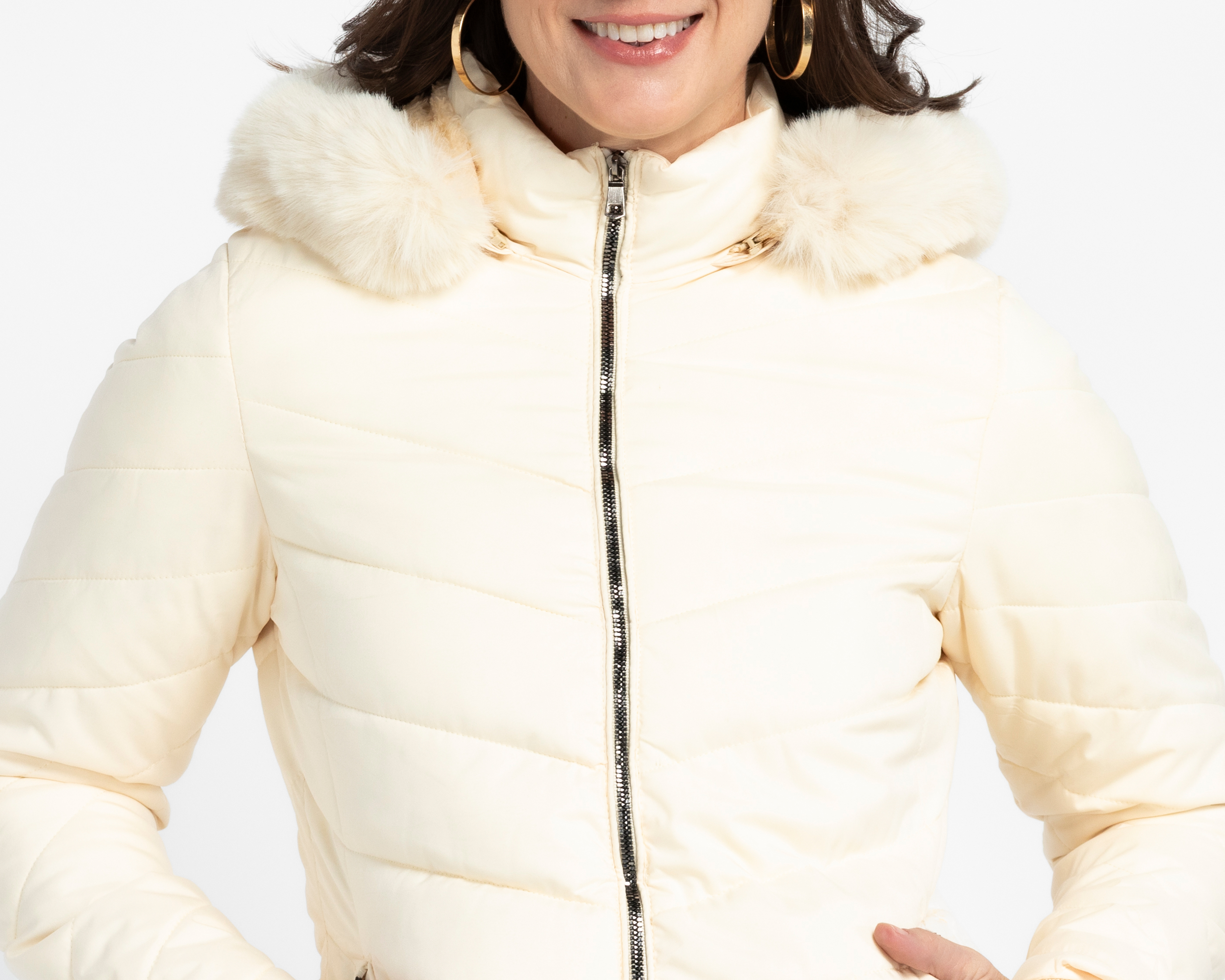 Foto 4 | Foto 4 | Chamarra Hueso Ann Miller para Mujer