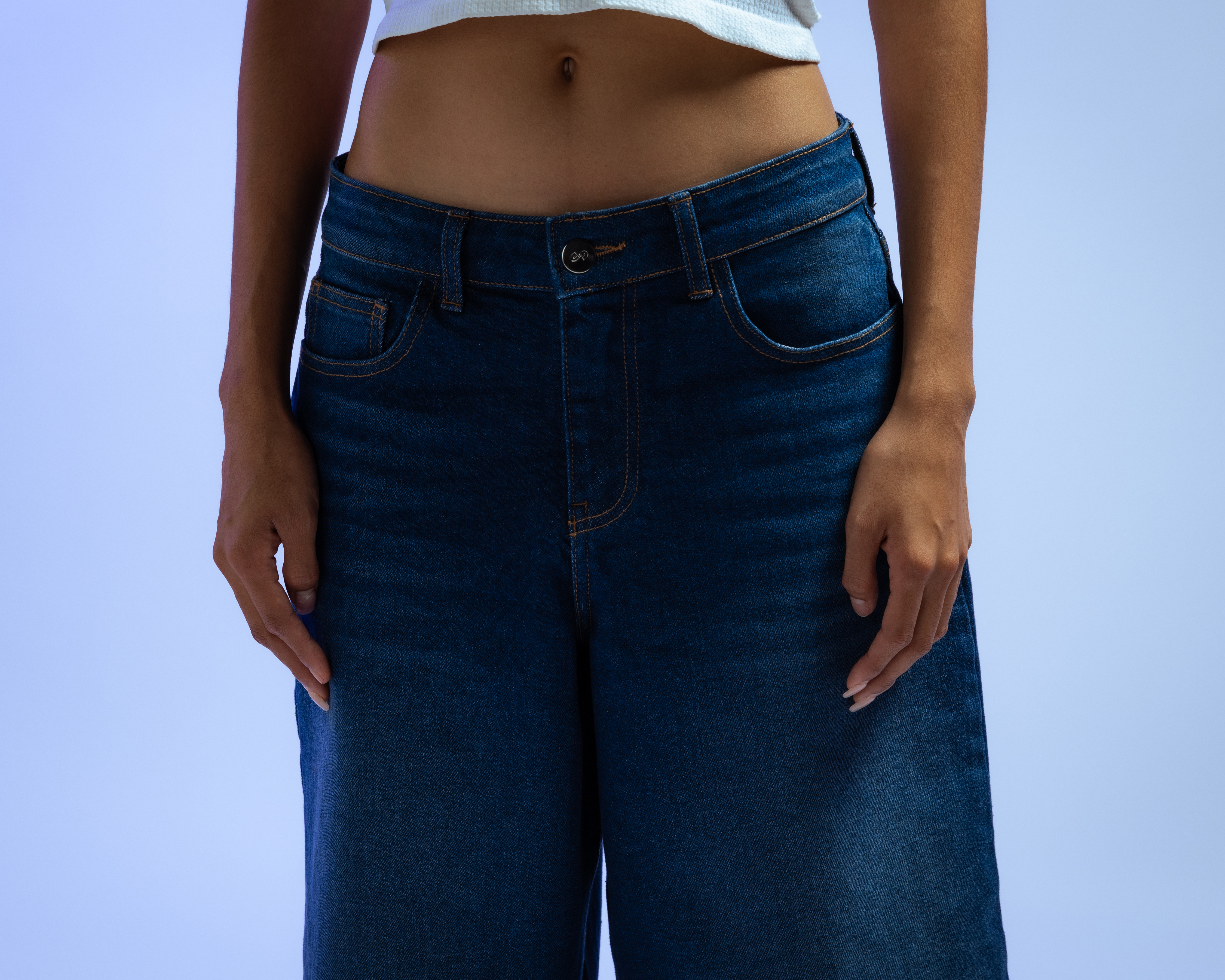 Foto 4 | Foto 4 | Pantalón Capri Strona de Mezclilla para Mujer