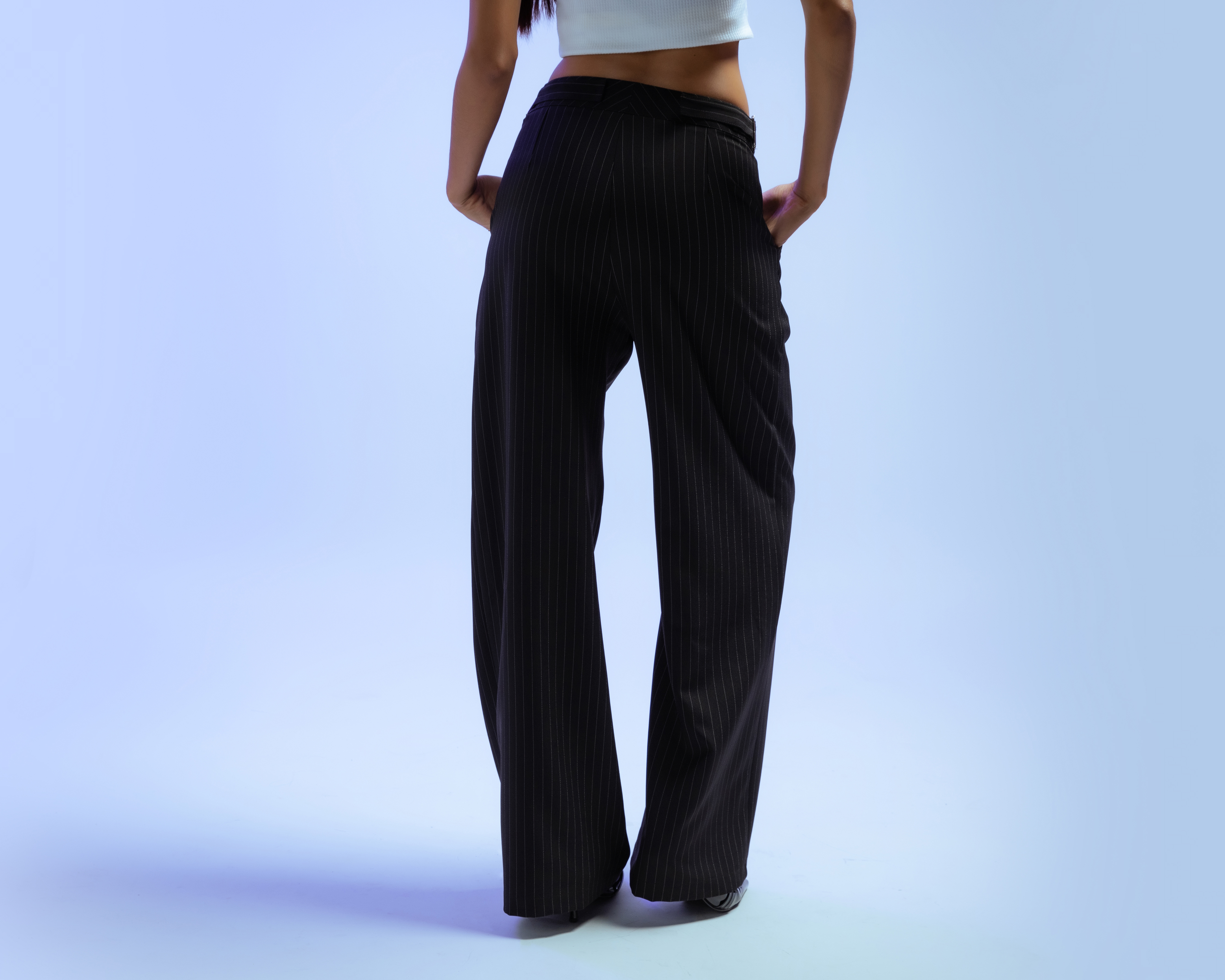 Foto 4 pulgar | Foto 3 | Pantalón de Vestir Strona a Rayas para Mujer