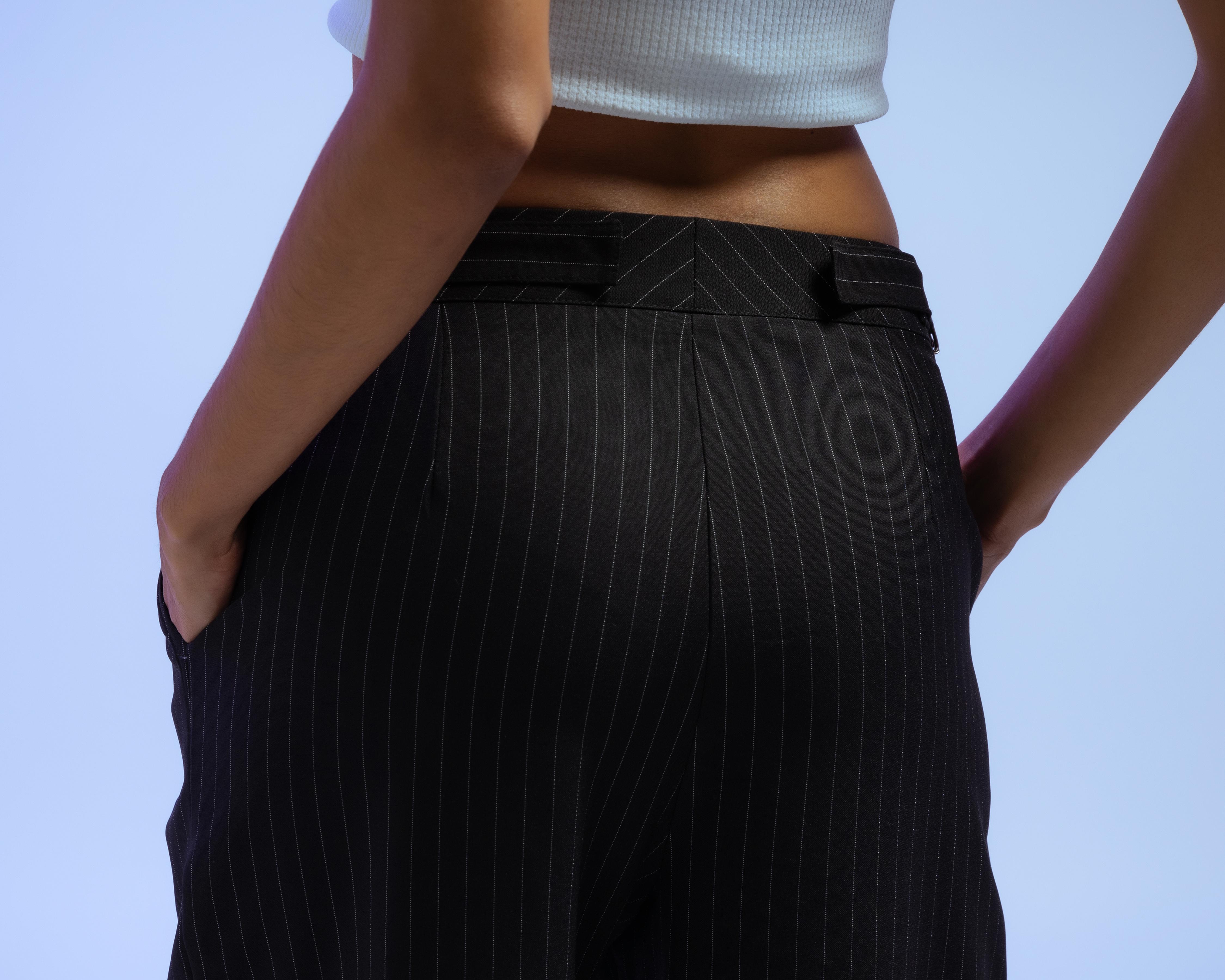 Foto 6 pulgar | Foto 5 | Pantalón de Vestir Strona a Rayas para Mujer