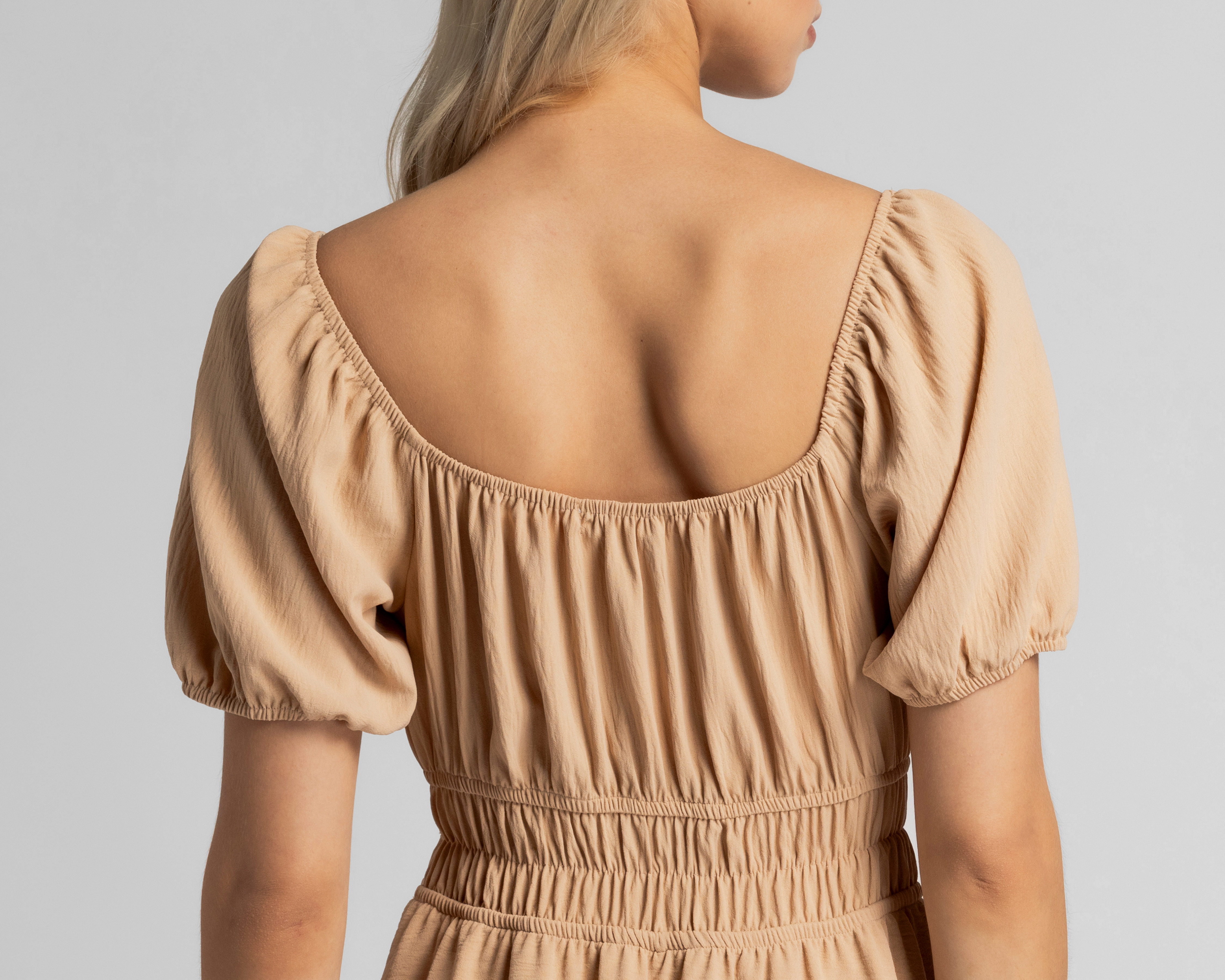 Foto 9 pulgar | Foto 8 | Vestido Casual Refill Manga Corta  Beige Juvenil