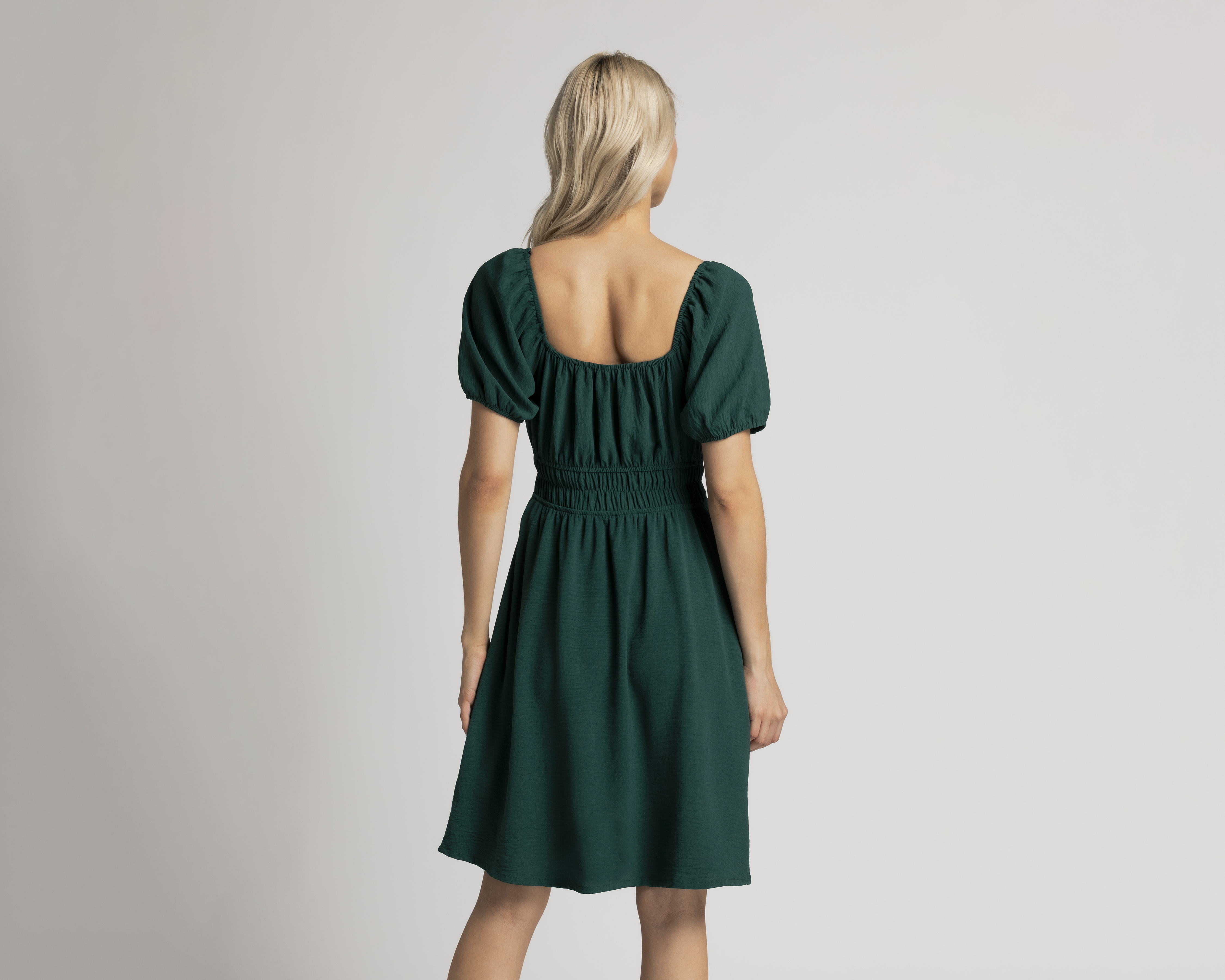 Foto 4 pulgar | Foto 3 | Vestido Casual Refill Manga Corta Verde Jade Juvenil