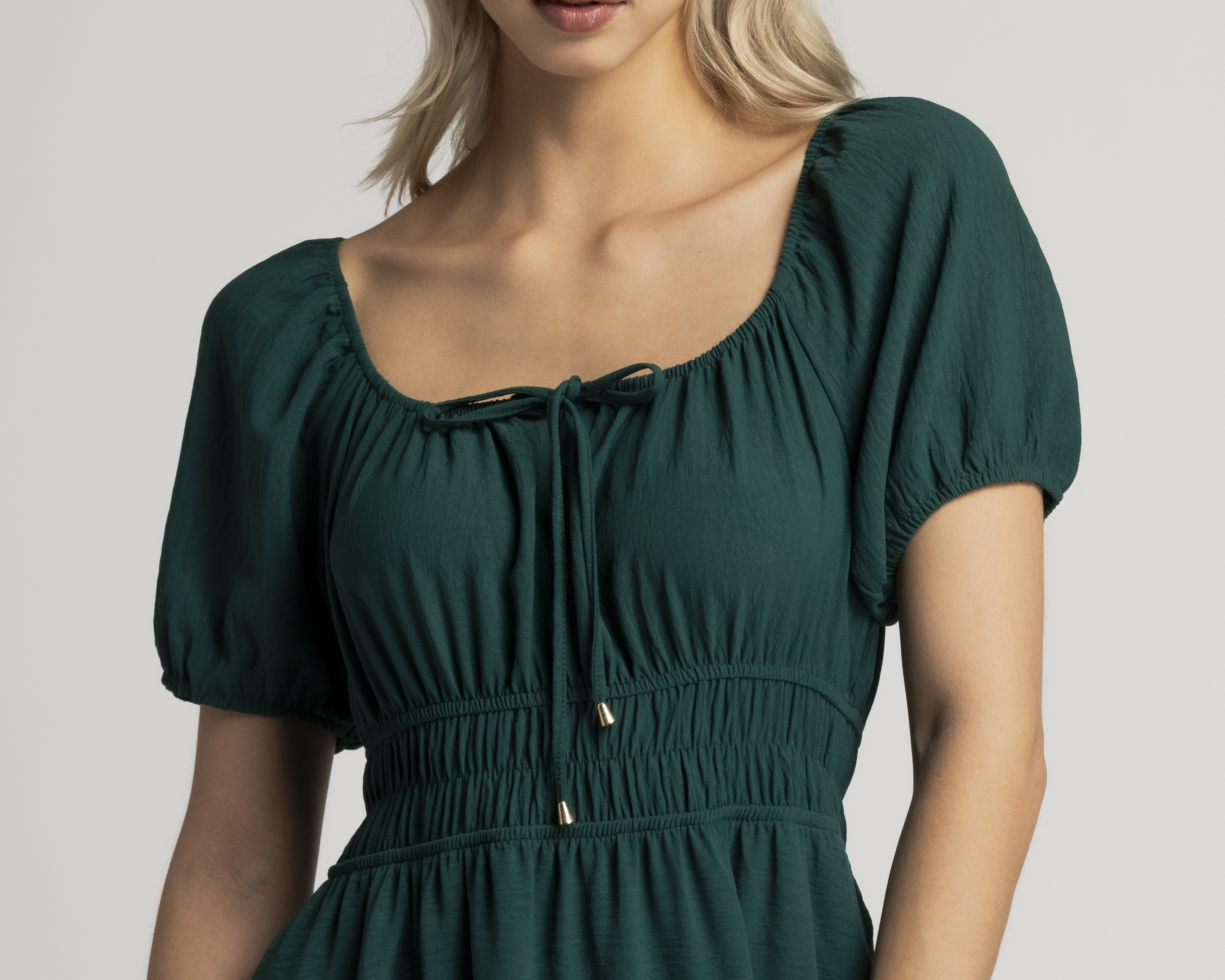 Foto 4 | Foto 4 | Vestido Casual Refill Manga Corta Verde Jade Juvenil