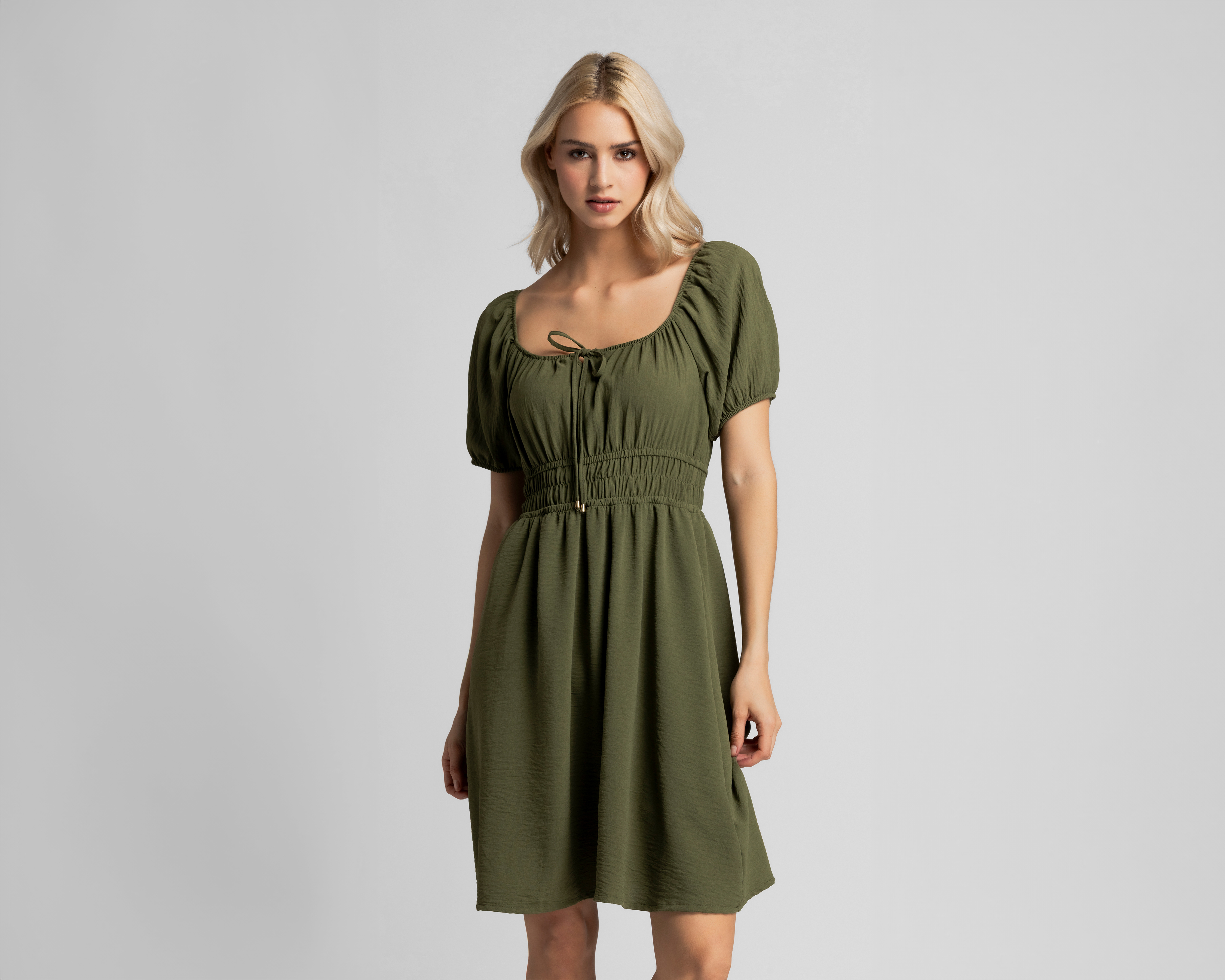 Vestido Casual Refill Verde para Mujer