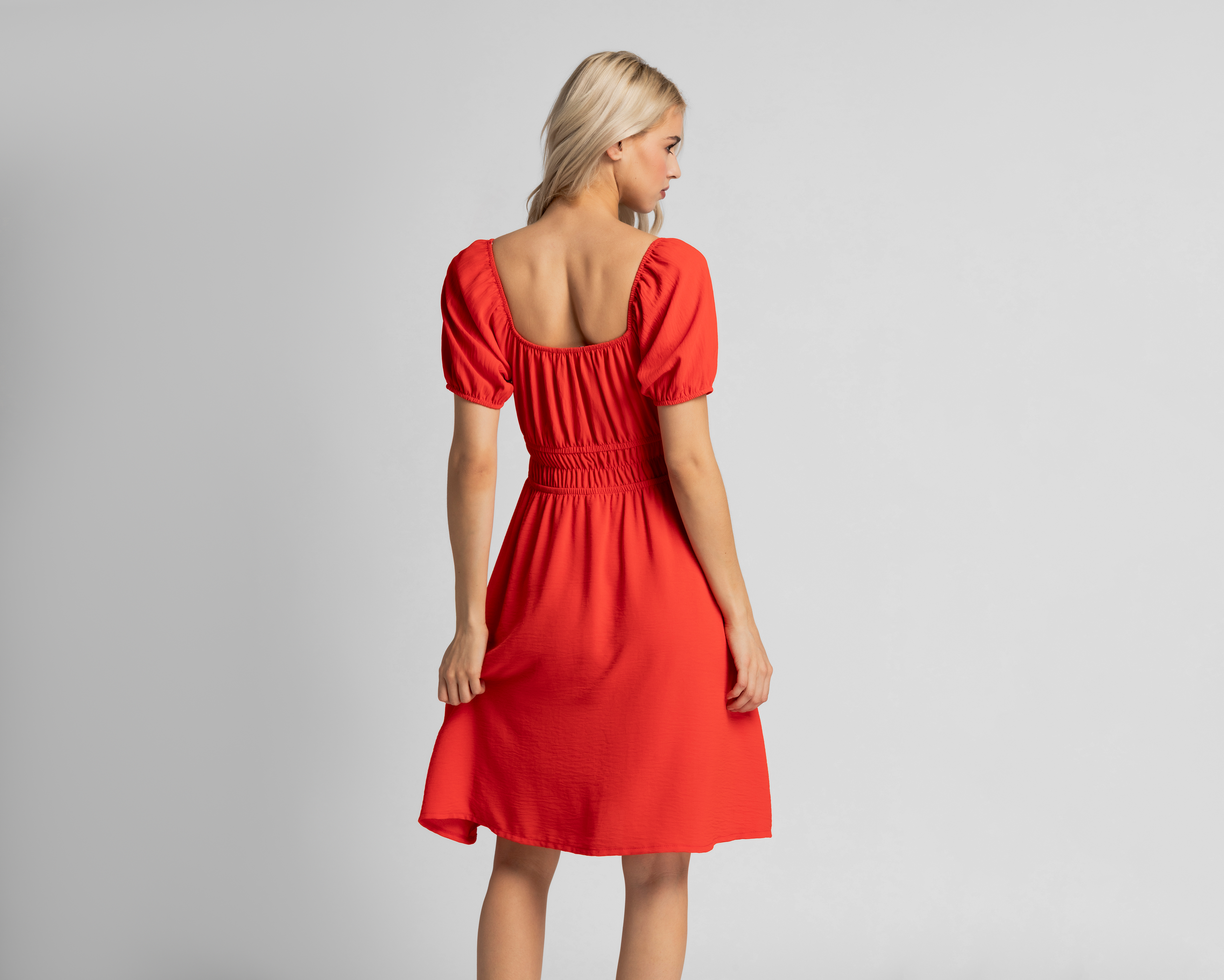 Foto 4 pulgar | Foto 3 | Vestido Casual Refill Rojo para Mujer