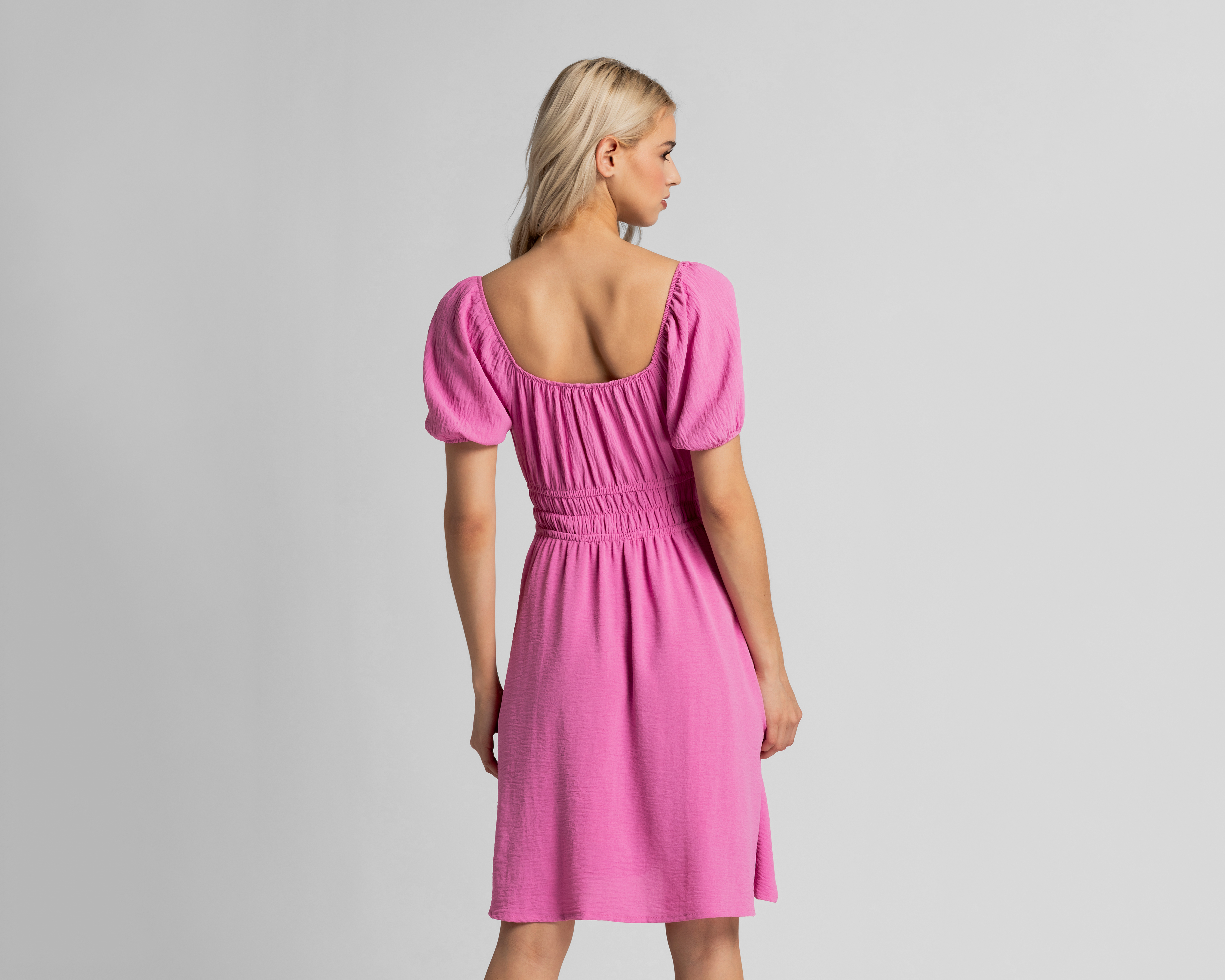 Foto 3 | Foto 3 | Vestido Casual Refill Manga Corta con Cintura Elástica Juvenil