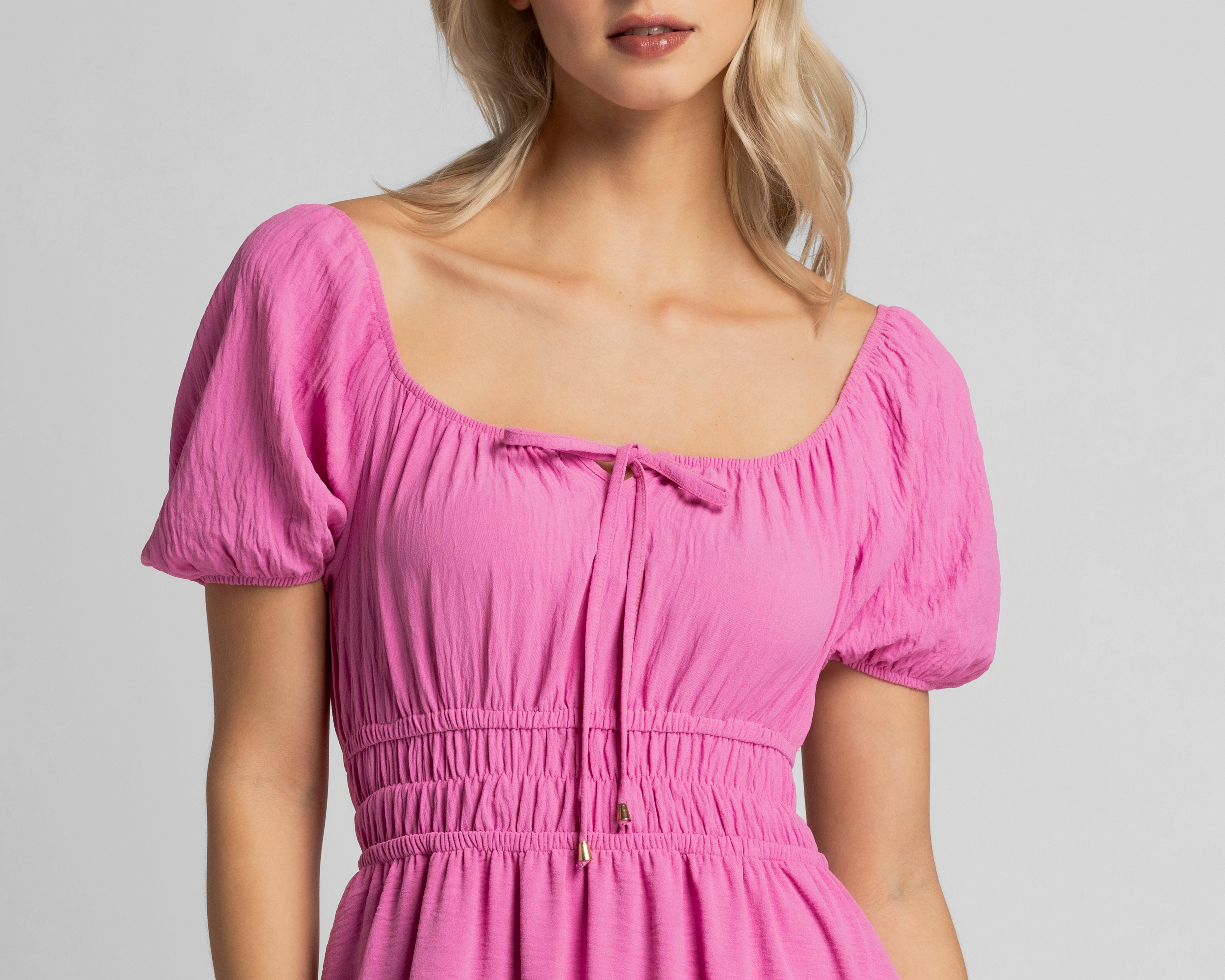 Foto 5 pulgar | Foto 4 | Vestido Casual Refill Manga Corta con Cintura Elástica Juvenil