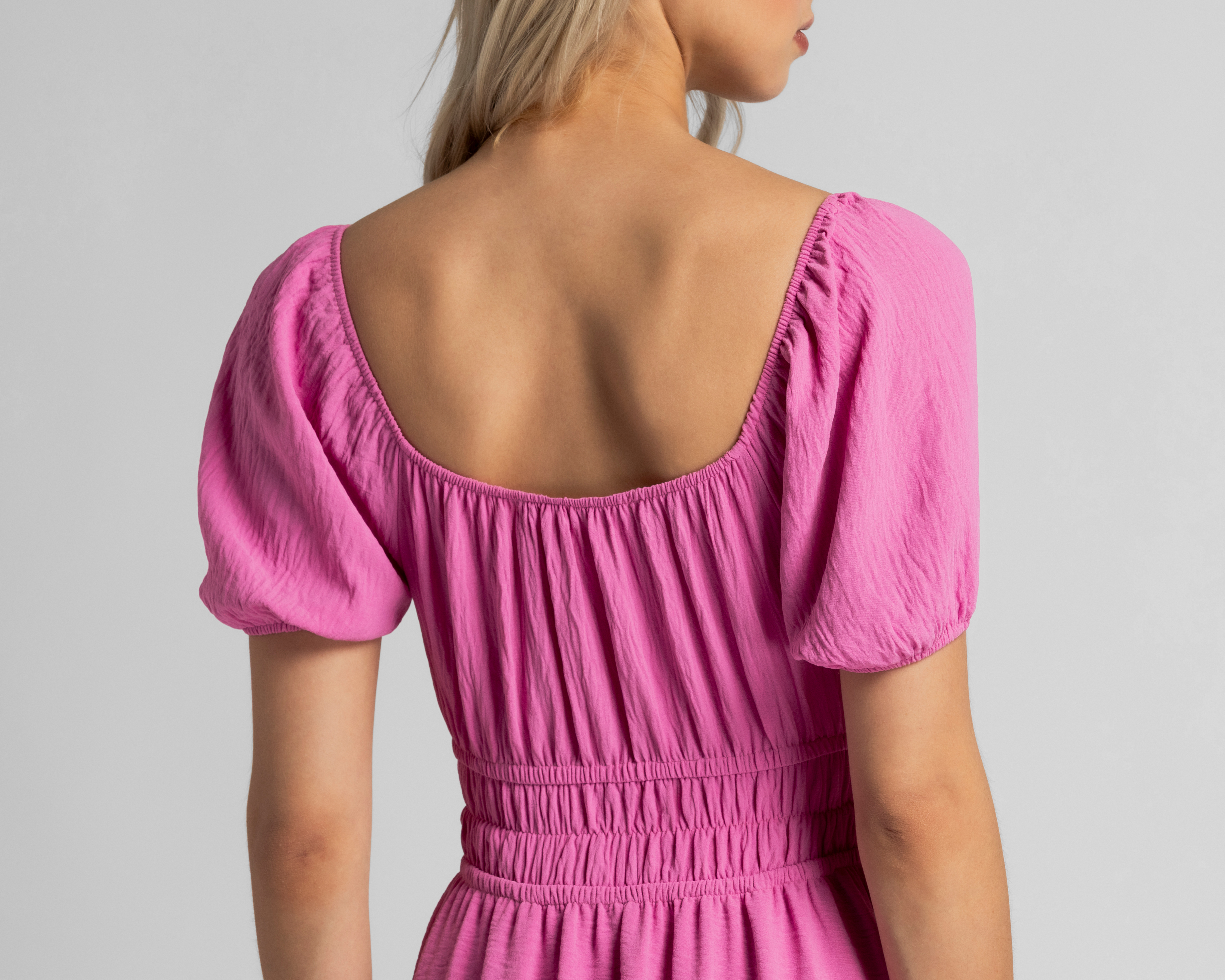 Foto 6 pulgar | Foto 5 | Vestido Casual Refill Manga Corta con Cintura Elástica Juvenil