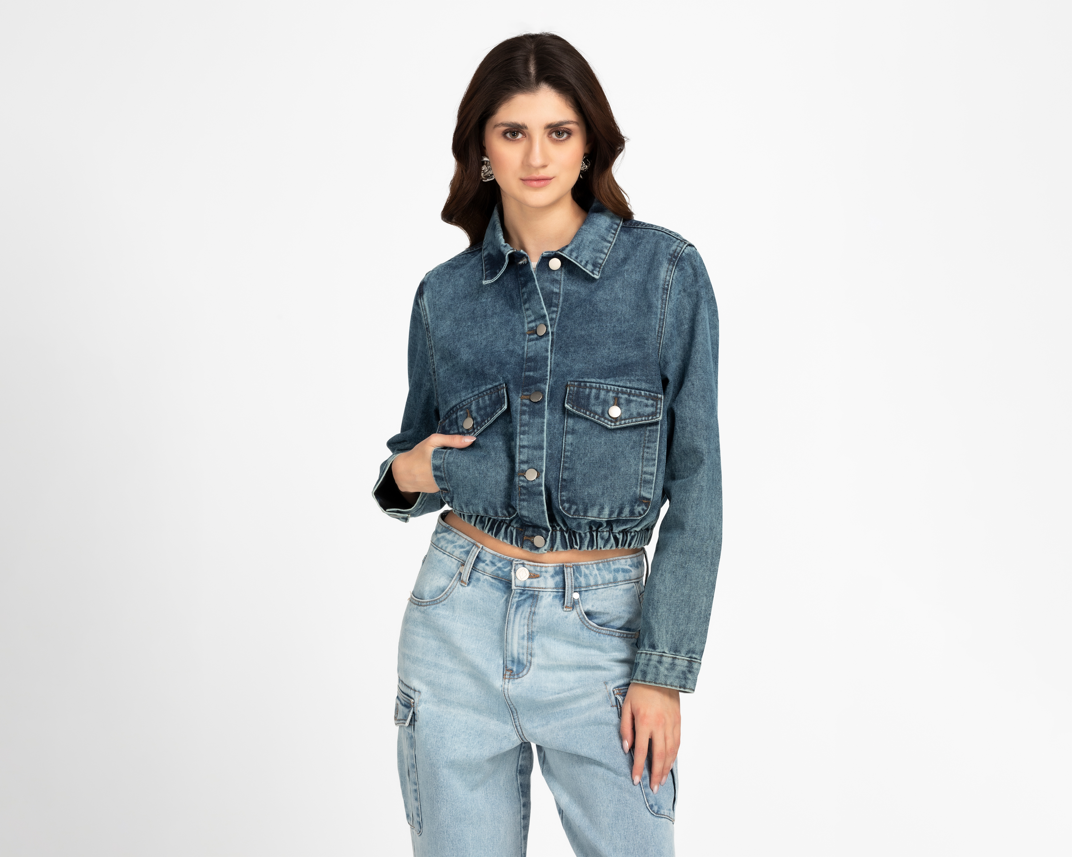 Chamarra 18 Forever Azul Deslavada