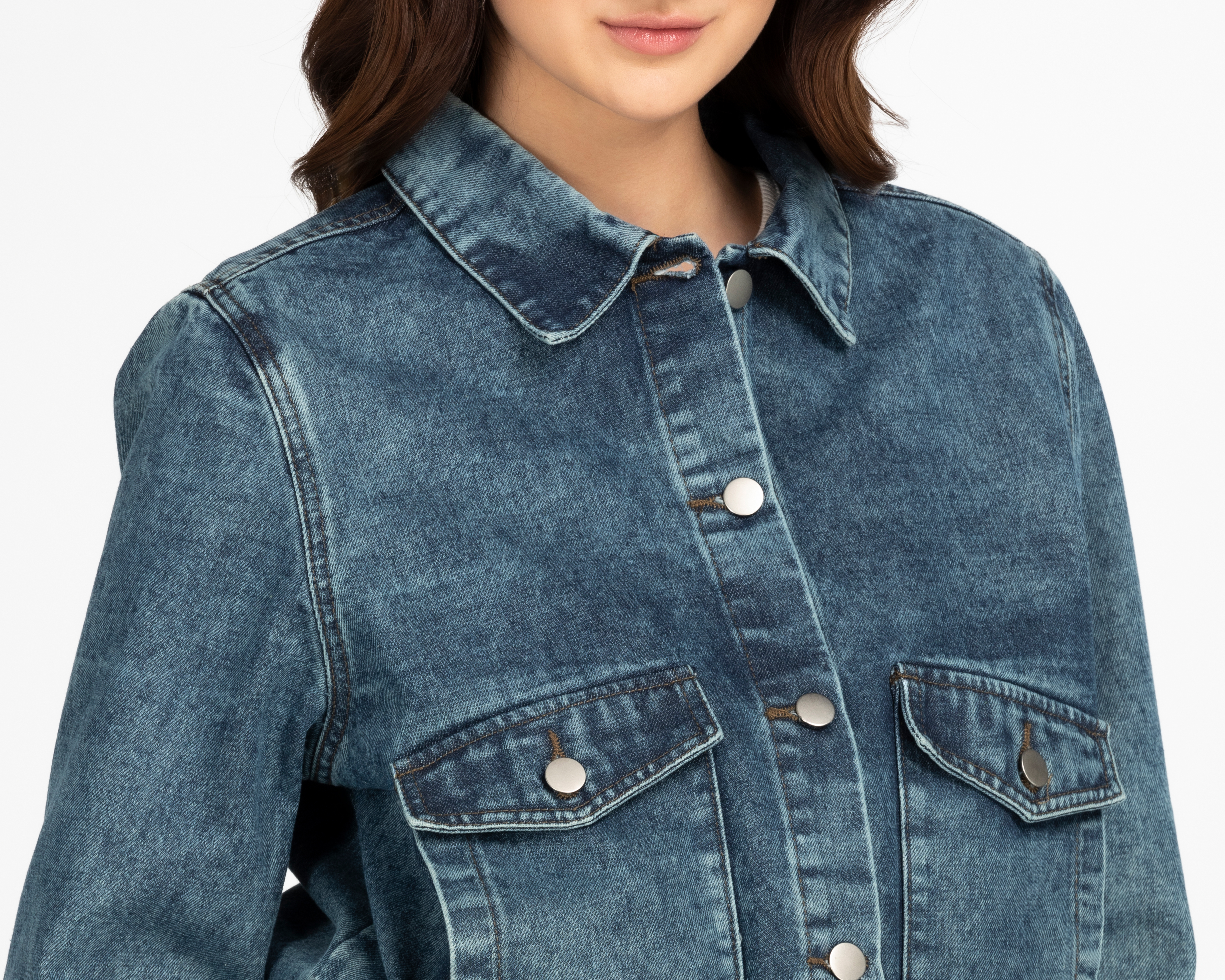 Foto 4 | Foto 4 | Chamarra 18 Forever Azul Deslavada