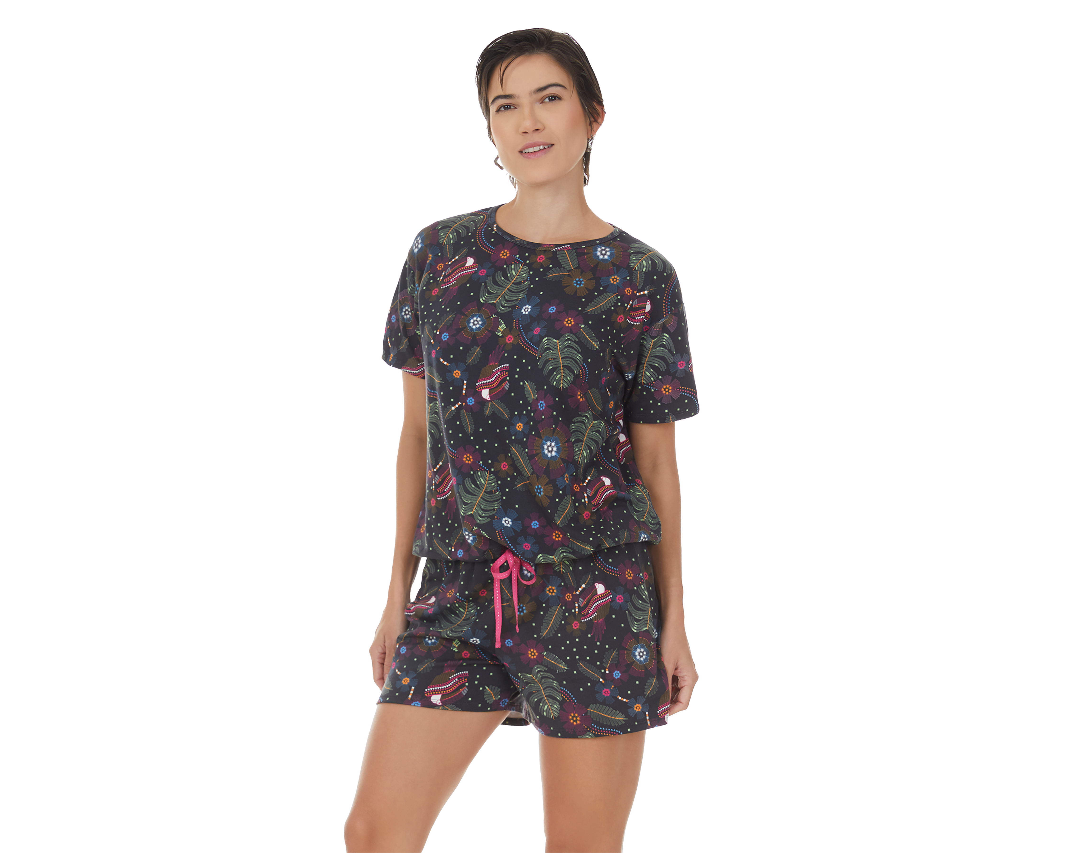 Foto 5 pulgar | Foto 4 | Pijama Tops & Bottoms para Mujer 2 Piezas