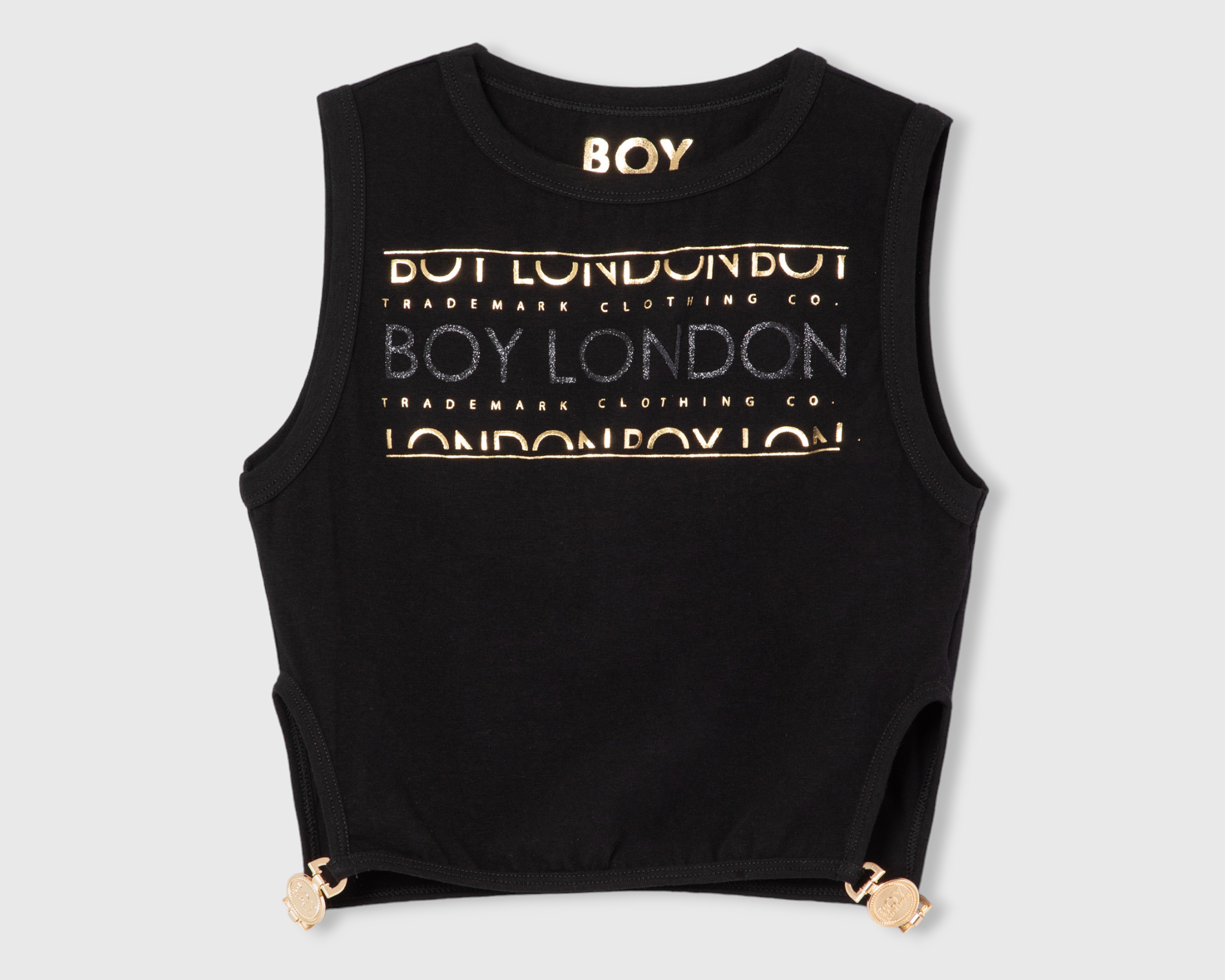 Playera Boy London Estampada con Aberturas