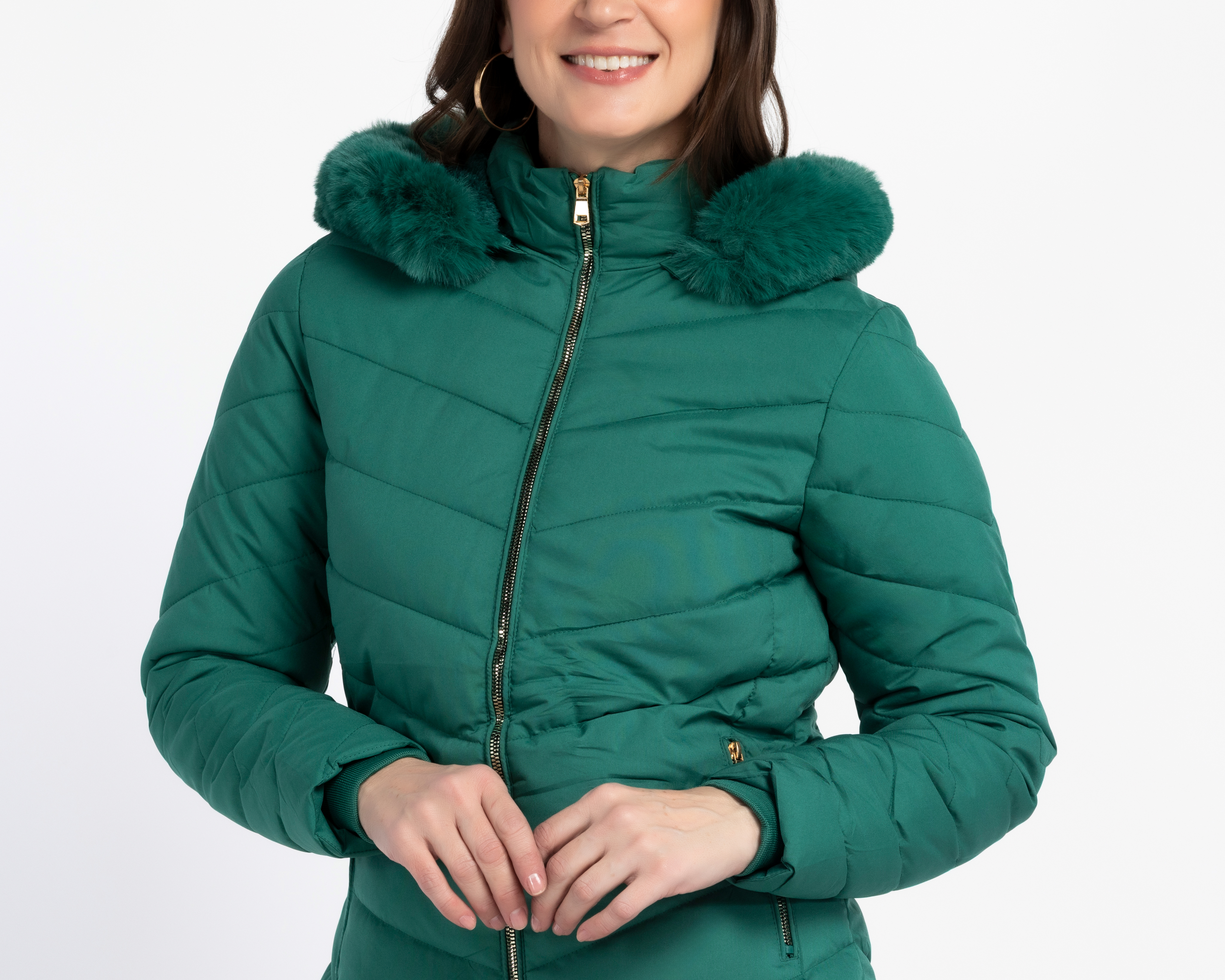 Foto 5 pulgar | Foto 4 | Chamarra Capitonada Ann Miller para Mujer